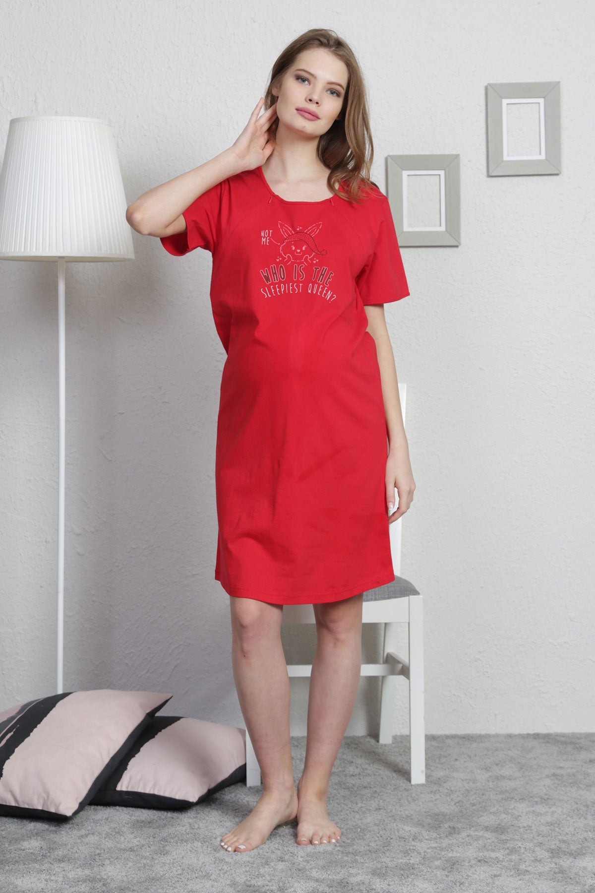 Woman Sleeplest Pregnant Tunic