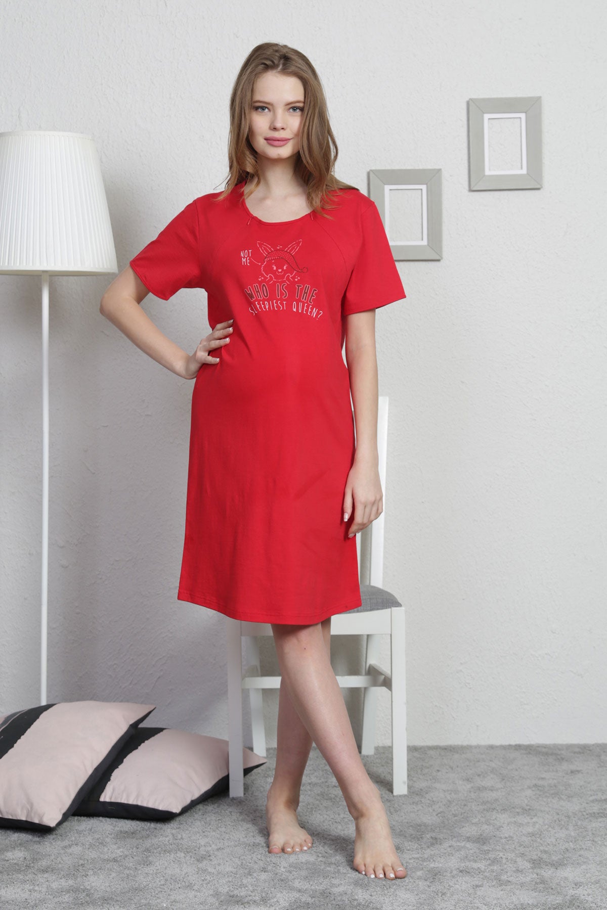Woman Sleeplest Pregnant Tunic