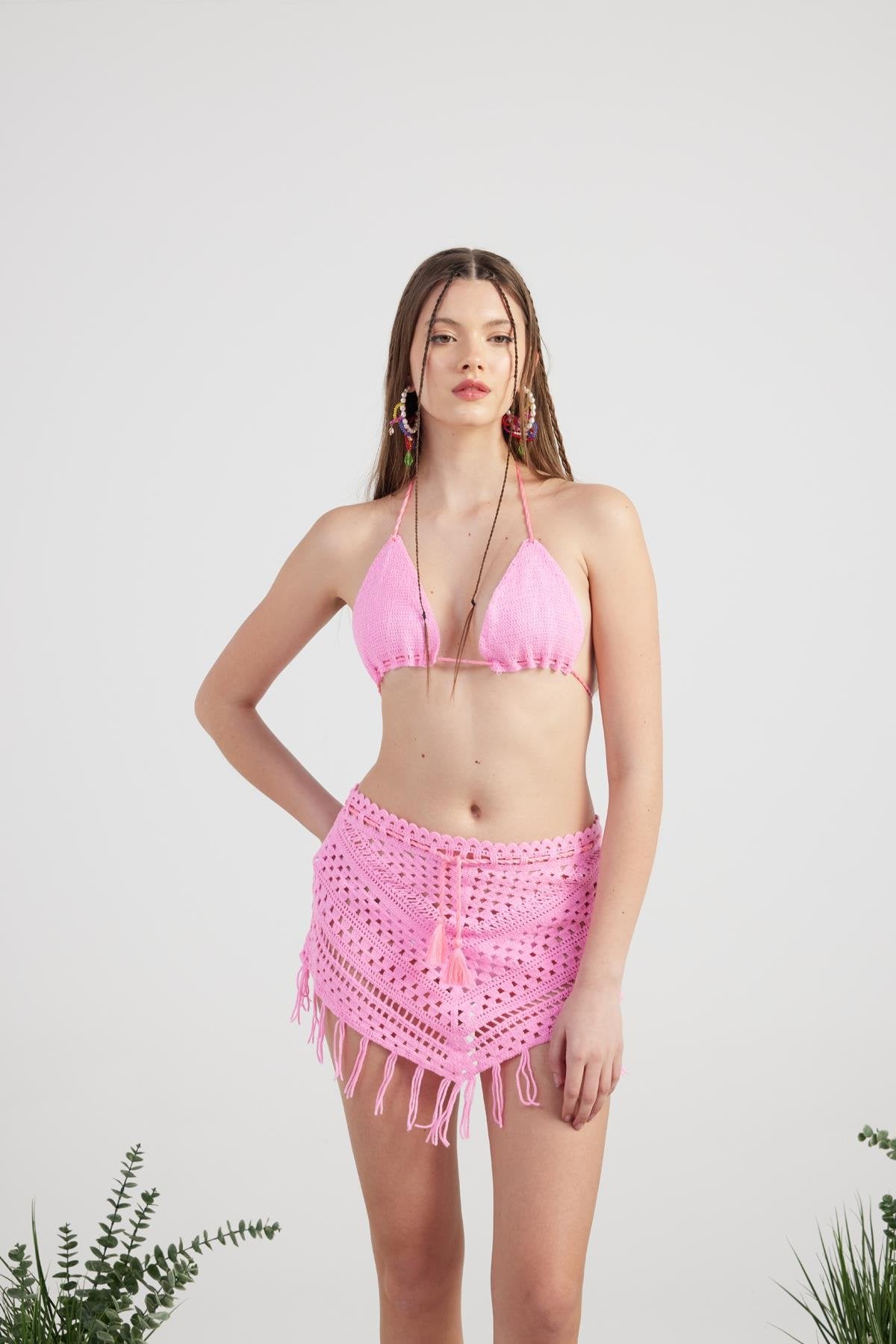 Chacha Triko Takım Pembe