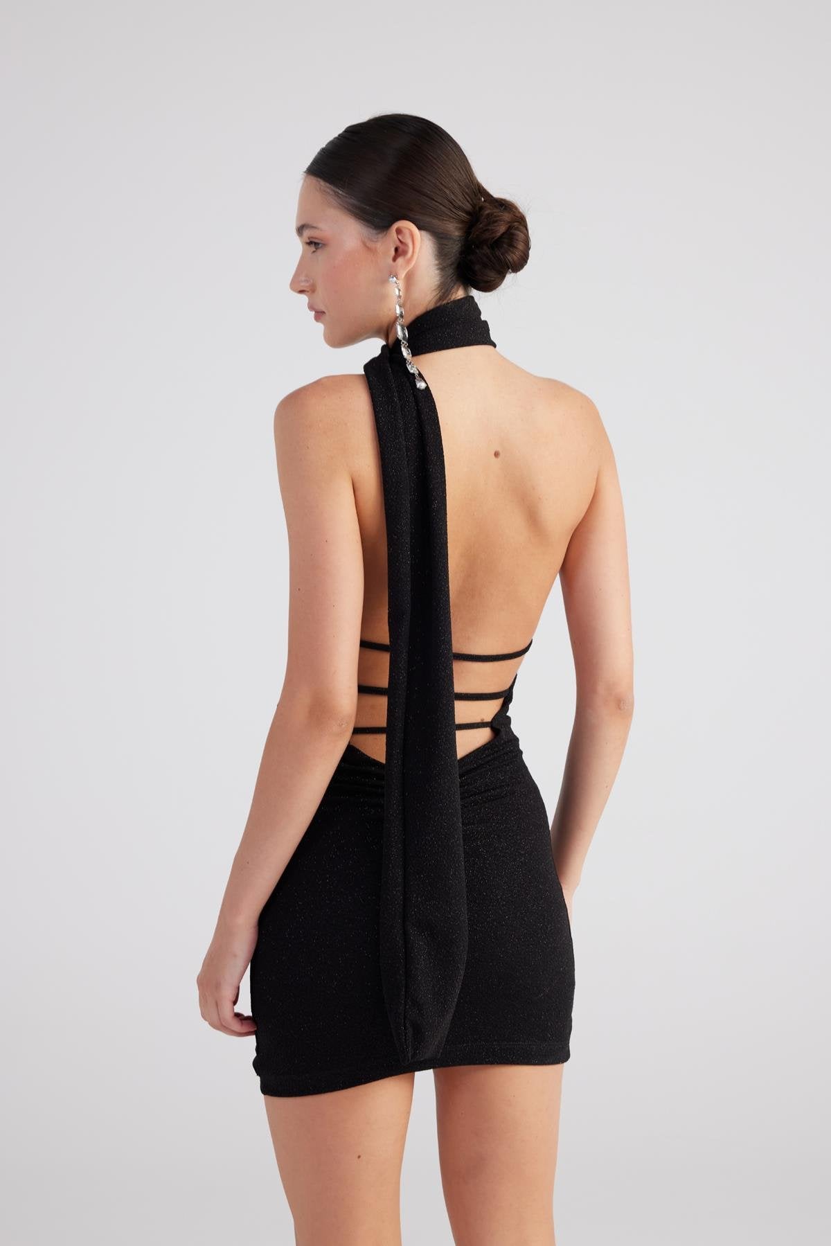 Bella Elbise Siyah Siyah L