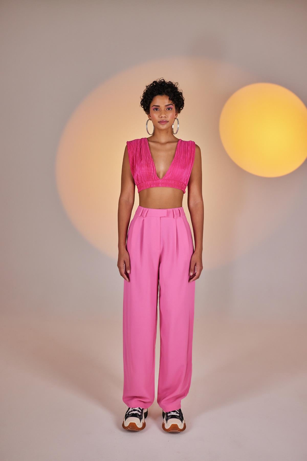 Palasia Pantolon Pembe