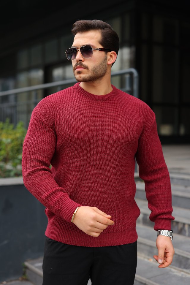 Men's Crew Neck Knitted Sweater
