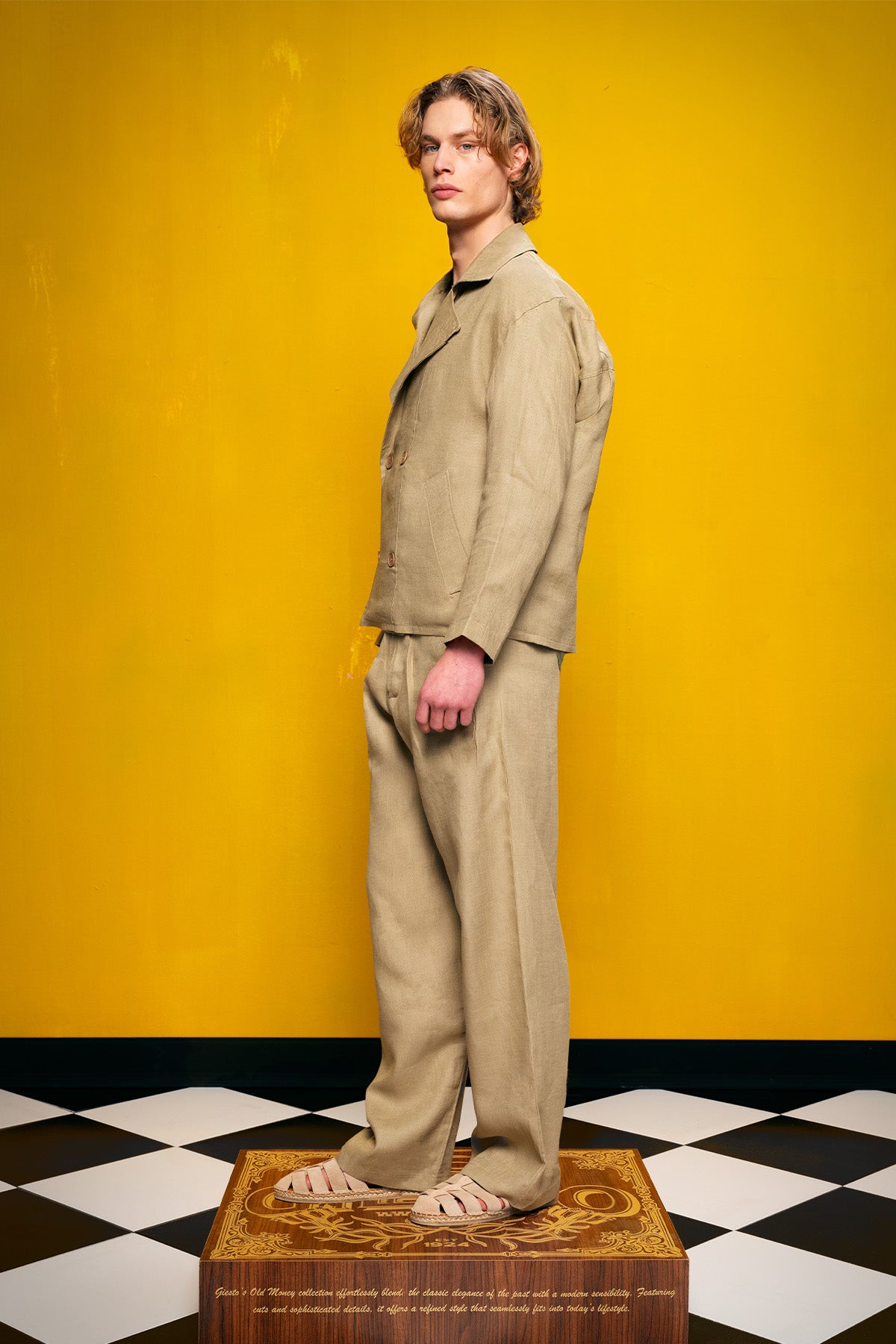 %100 KETEN KRUVAZE HAKİ CEKET - HAKİ XL