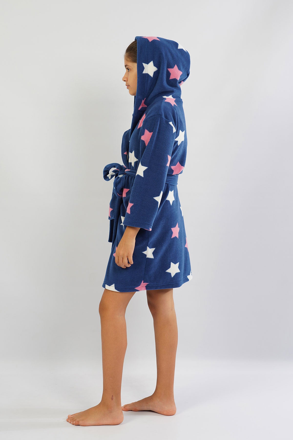 KIZ COCUK POLAR KAPSONLU CEPLI SABAHLIK