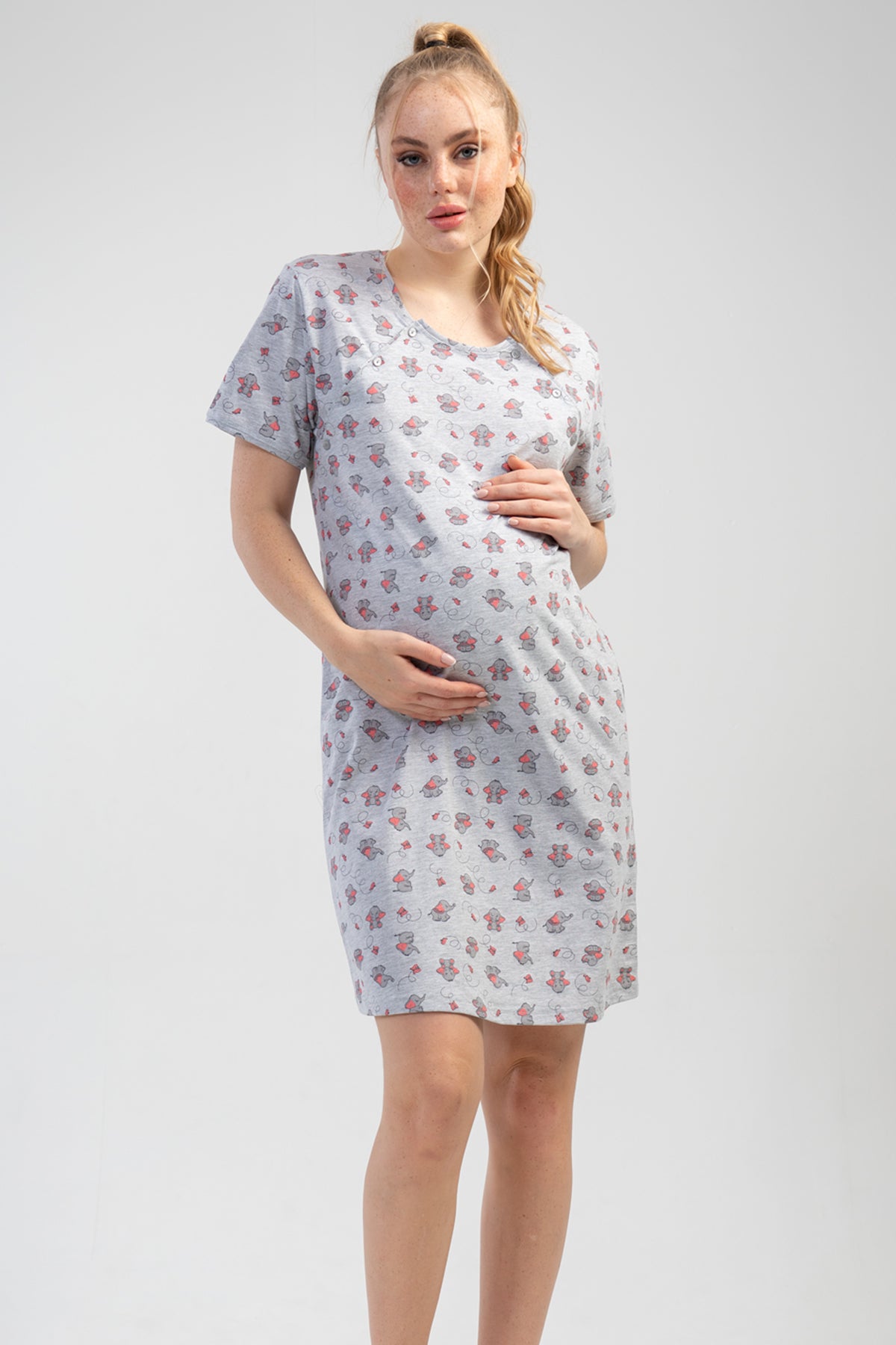 Woman Tiny Flower Pregnant Tunic