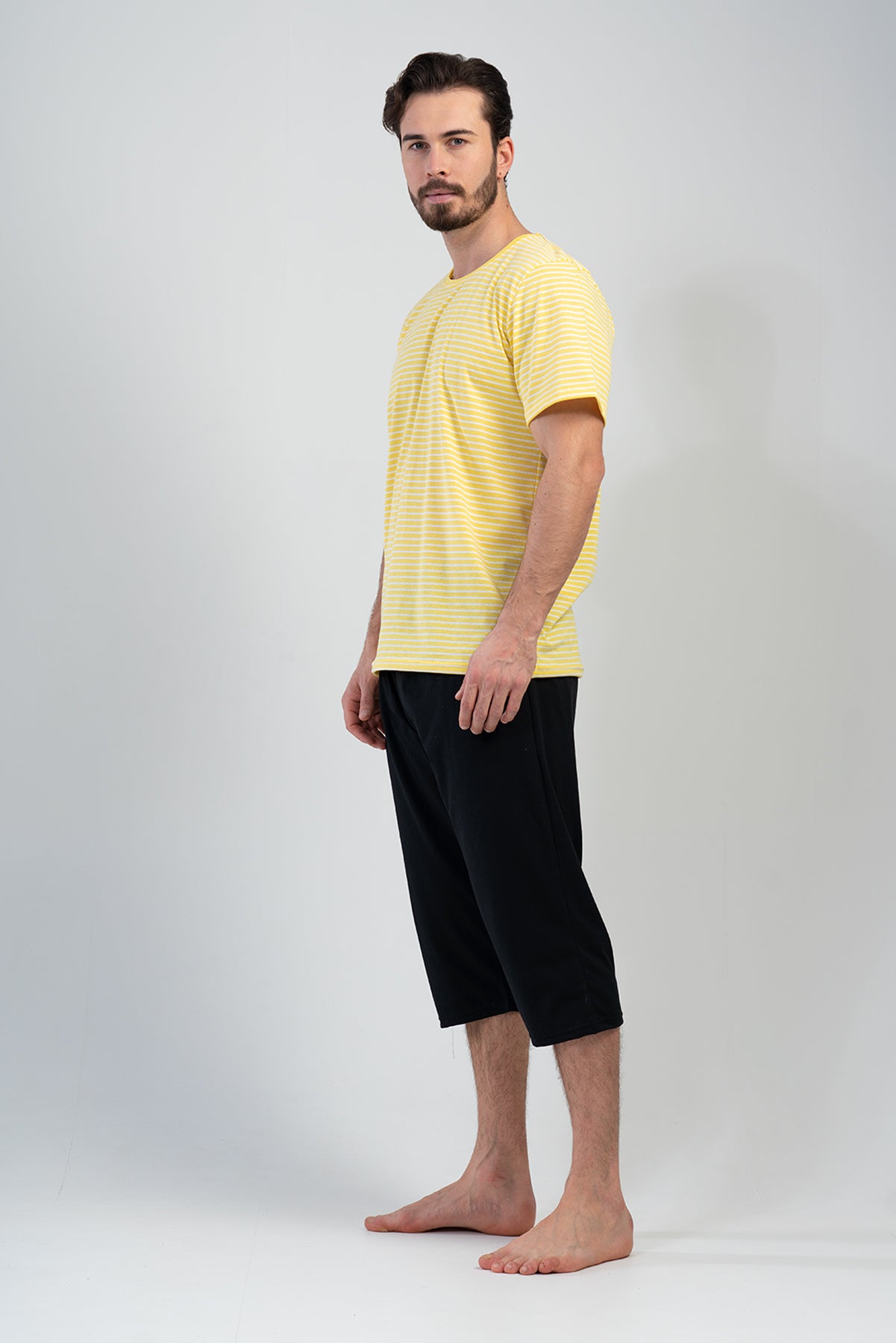 Man Yellow Capri Set
