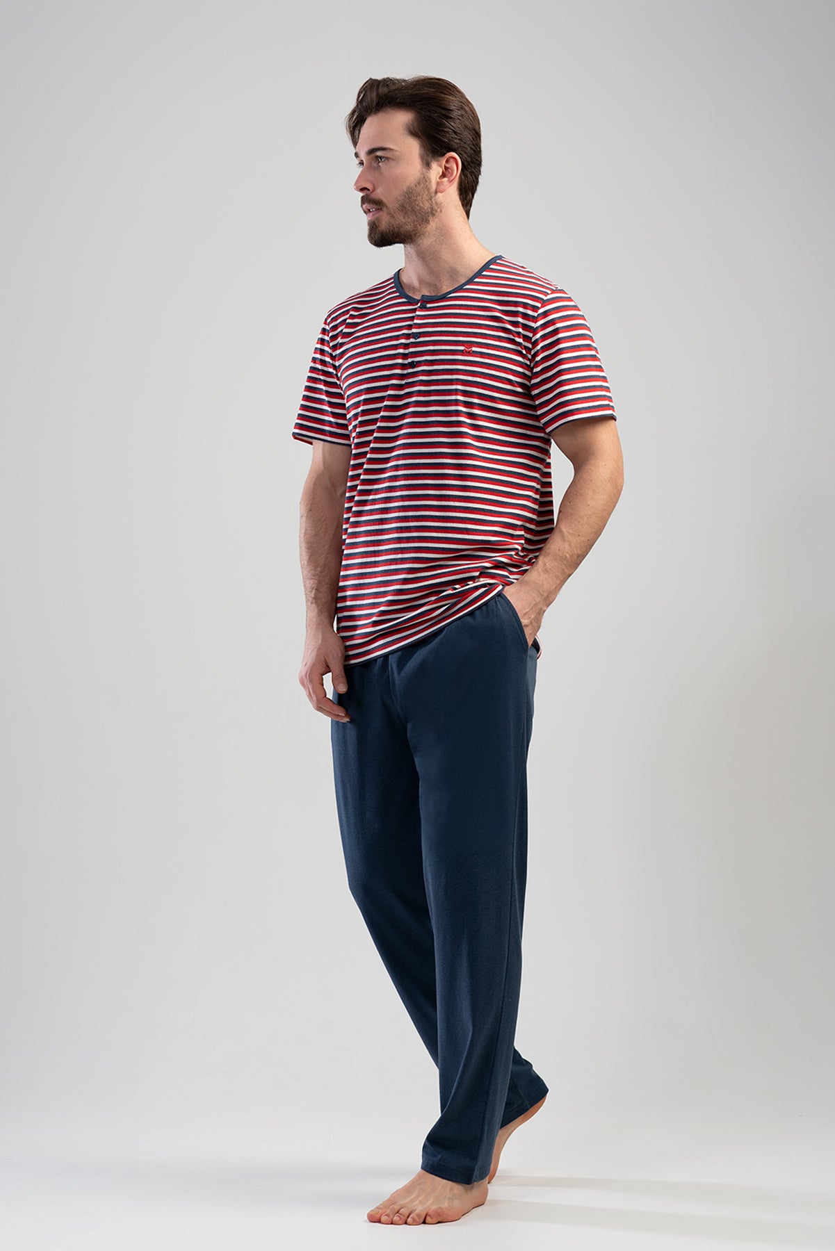 Man Red Pyjama Set