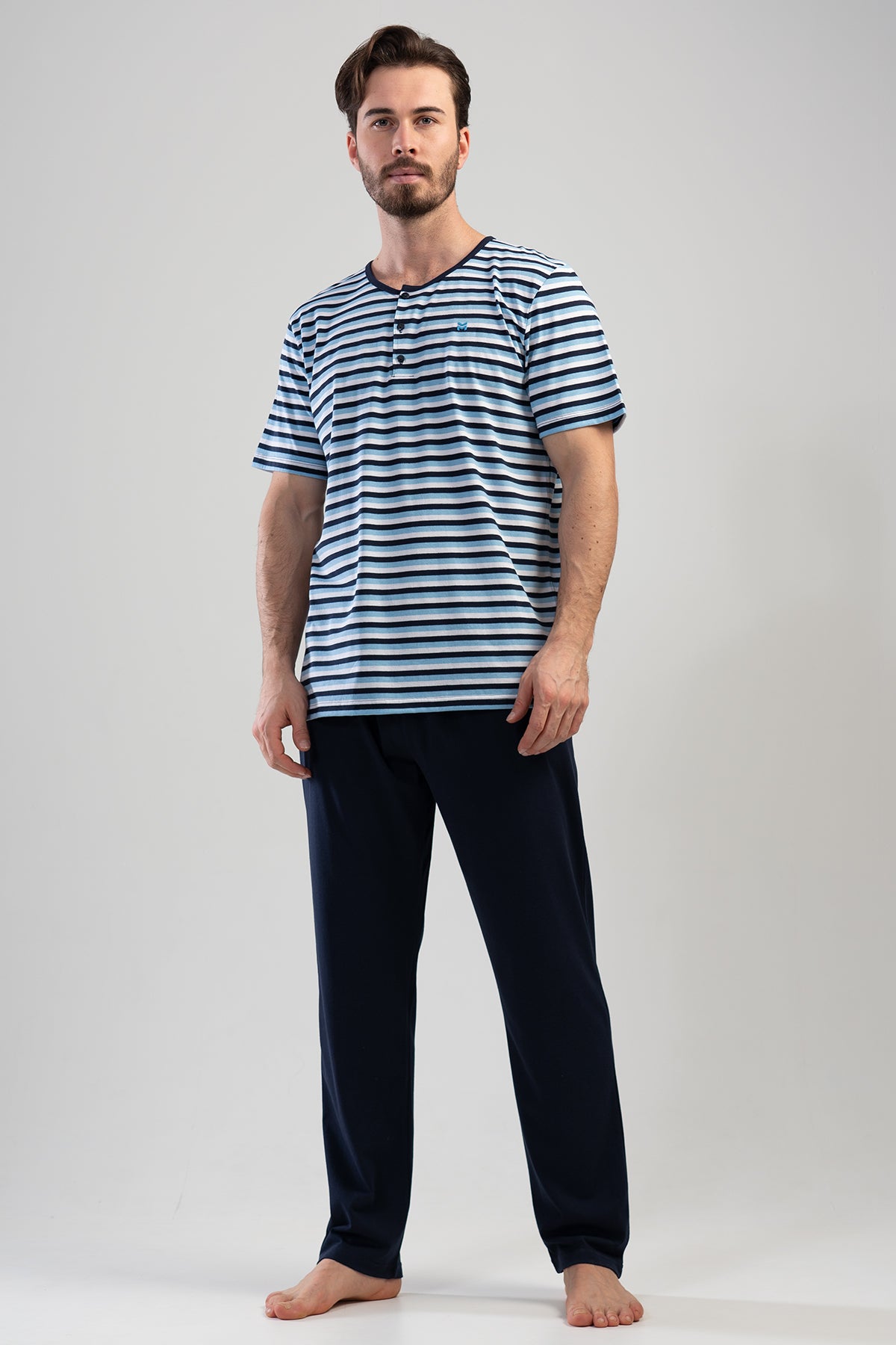 Man XXL Dress Blues Pyjama Set