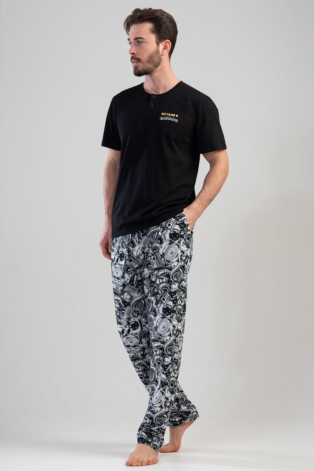 CEPLI ERKEK P.SUPREM PATLI KISA KOL PIJAMA TAKIM