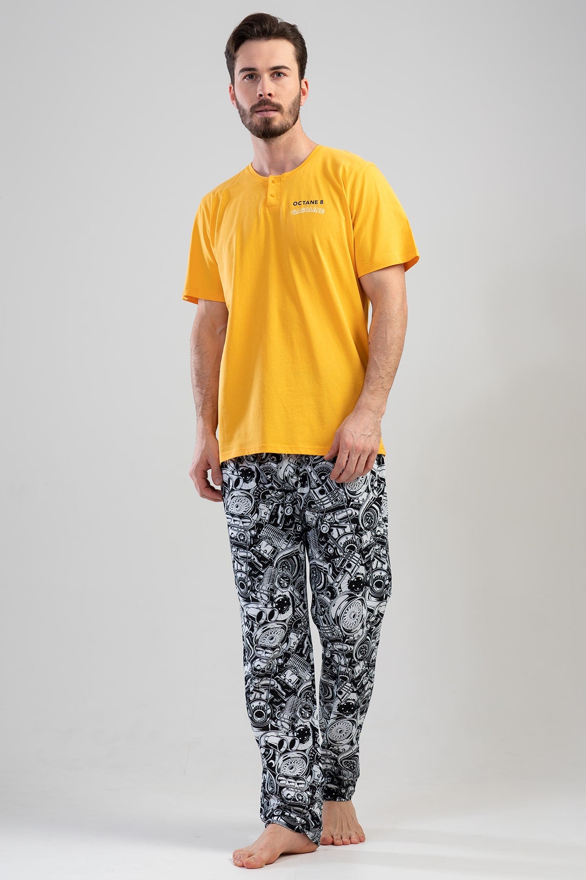 CEPLI ERKEK P.SUPREM PATLI KISA KOL PIJAMA TAKIM