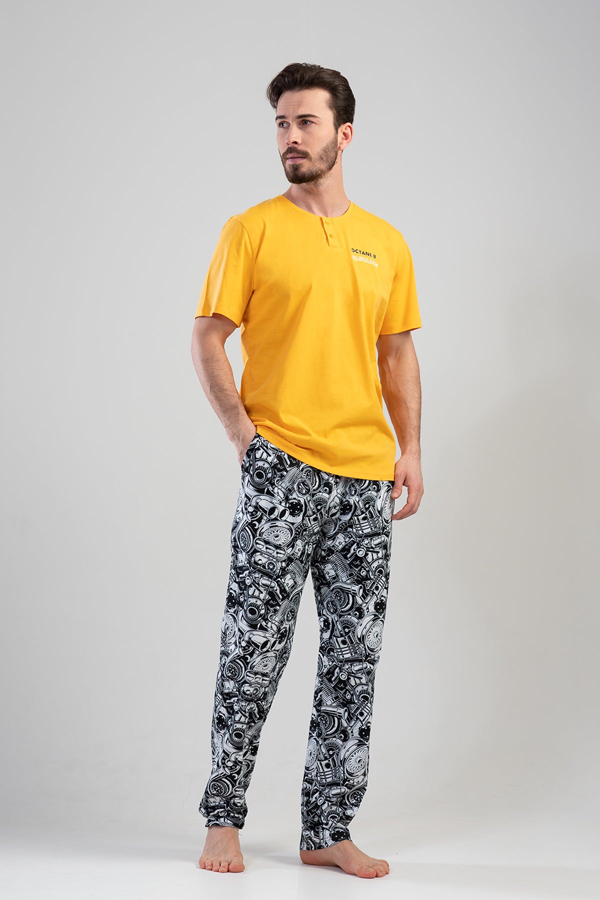 CEPLI ERKEK P.SUPREM PATLI KISA KOL PIJAMA TAKIM