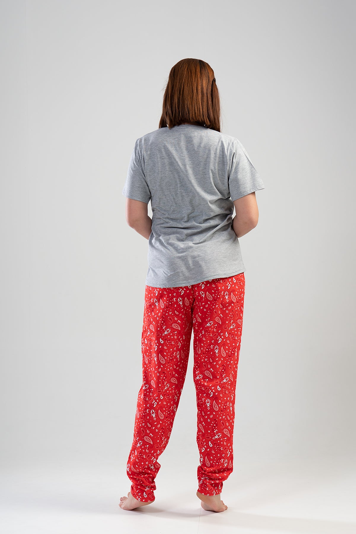 BAYAN P.SUPREM XXL O YAKA KISA KOL ETEGI OVAL PIJAMA TK