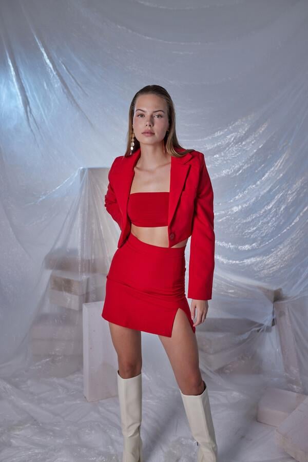 Panky Etek Kırmızı Kırmızı L