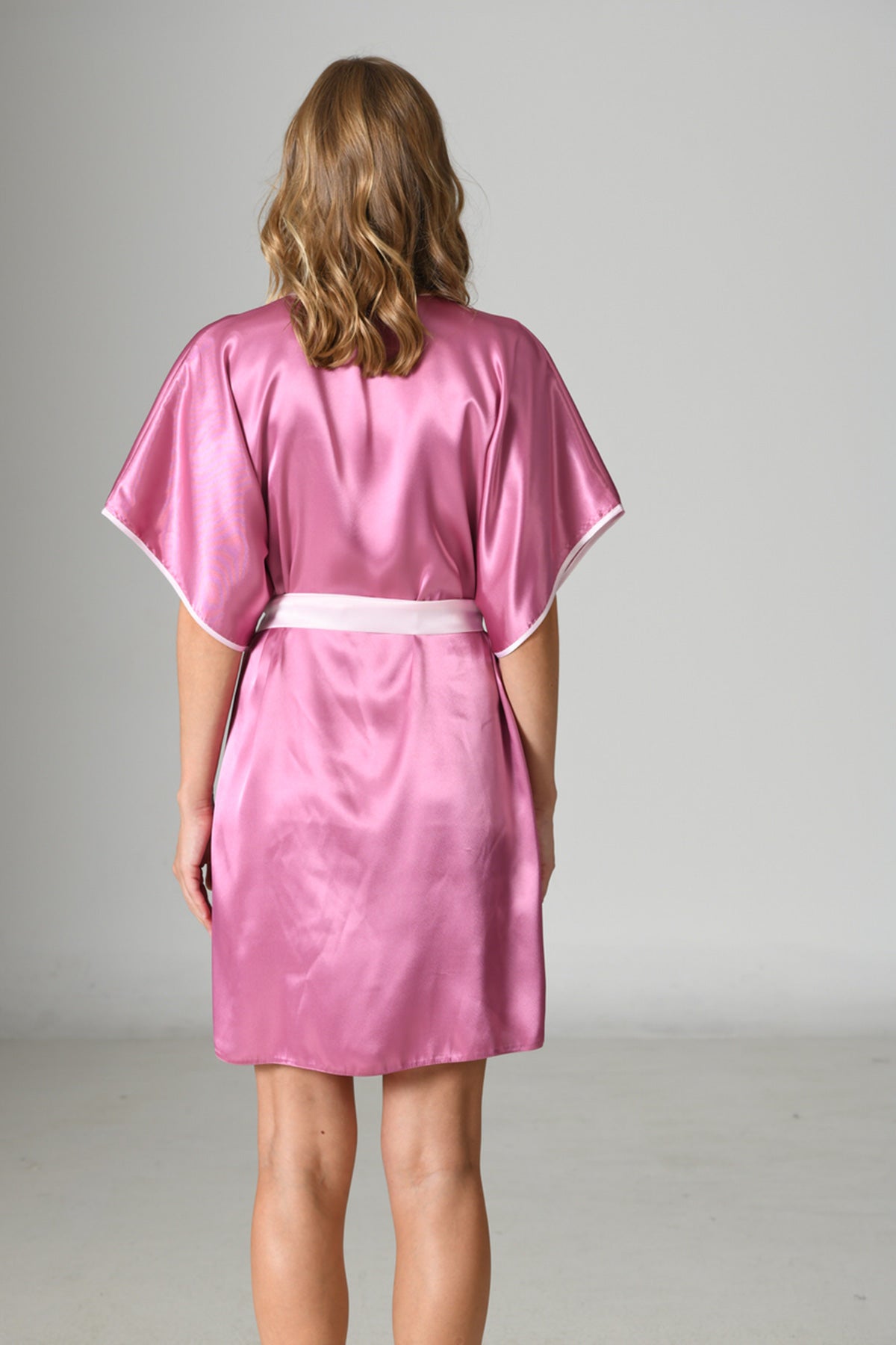 Woman Satin Petunia Dressing Gown