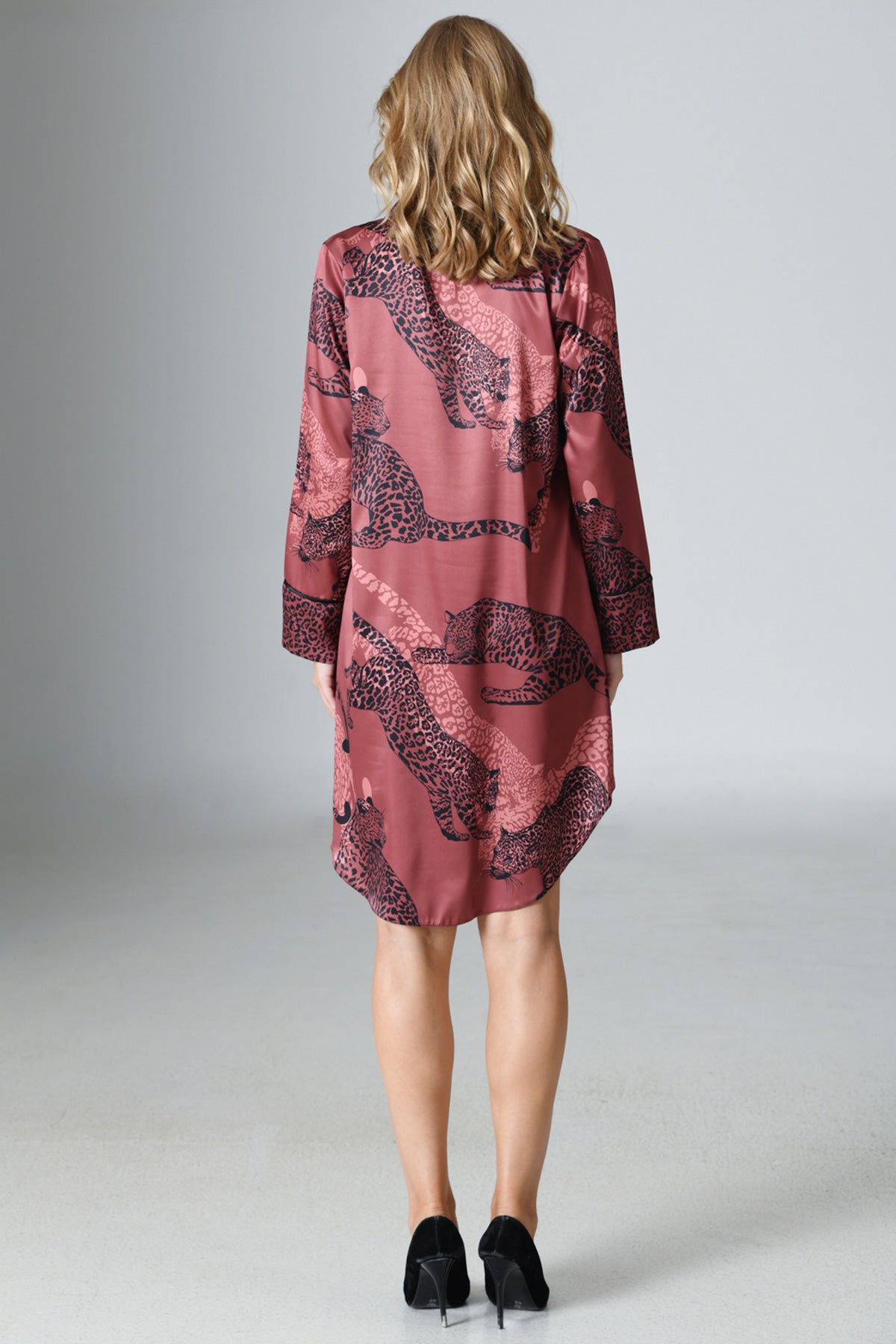 SATEN - GÖMLEK GECELİK BASKILI LYC