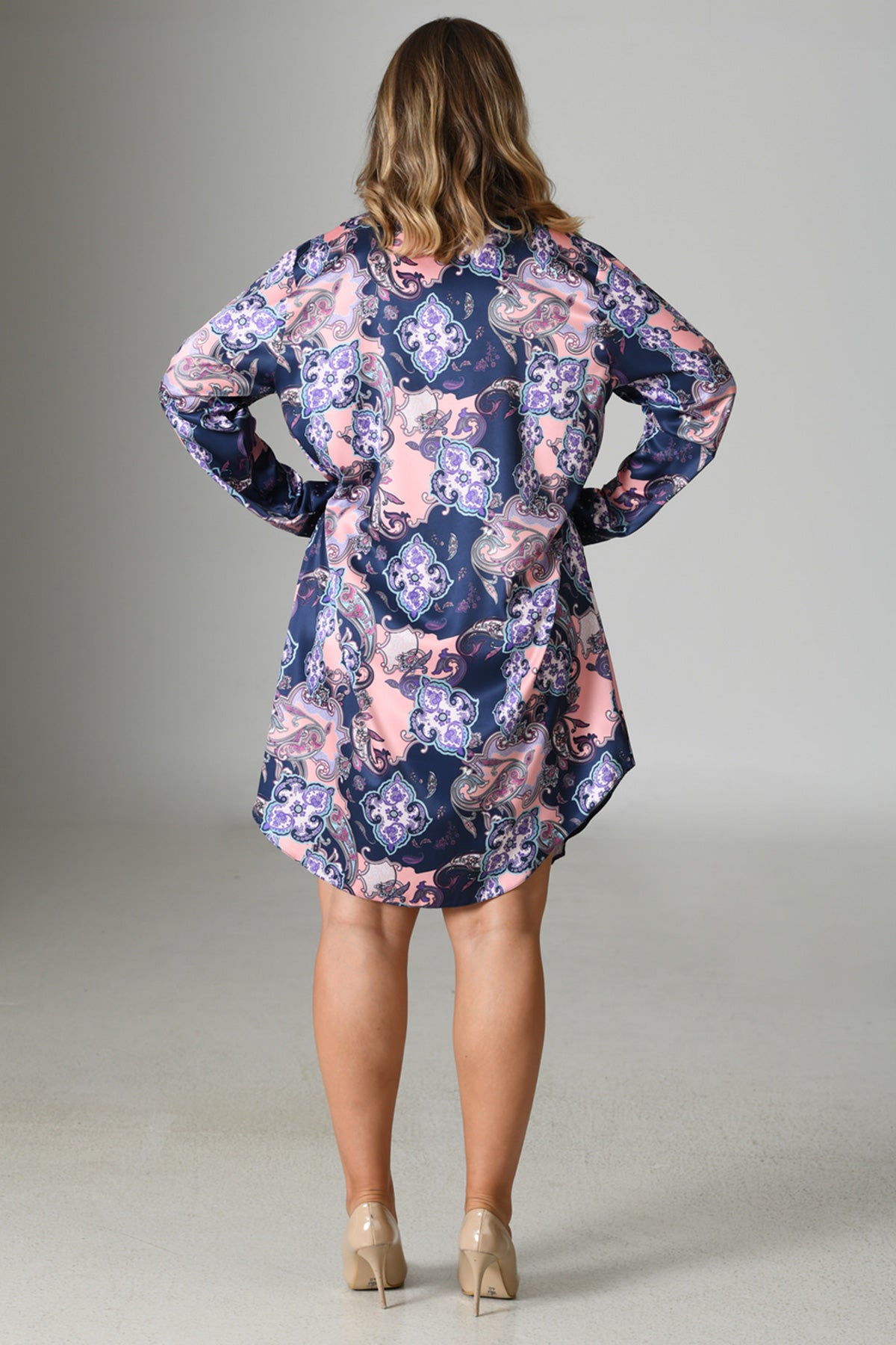 SATEN - GÖMLEK GECELİK BASKILI LYC