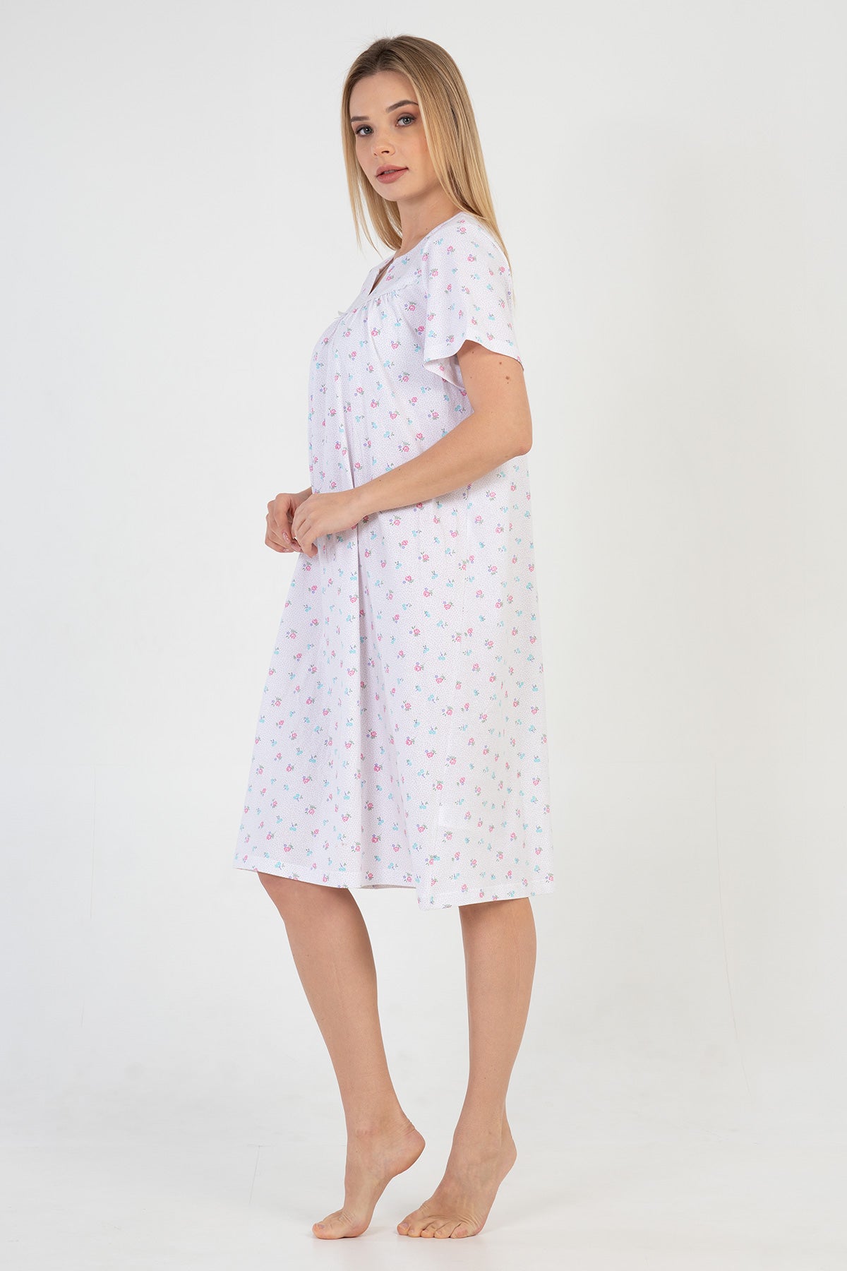Woman Cotton Seda Nightgown