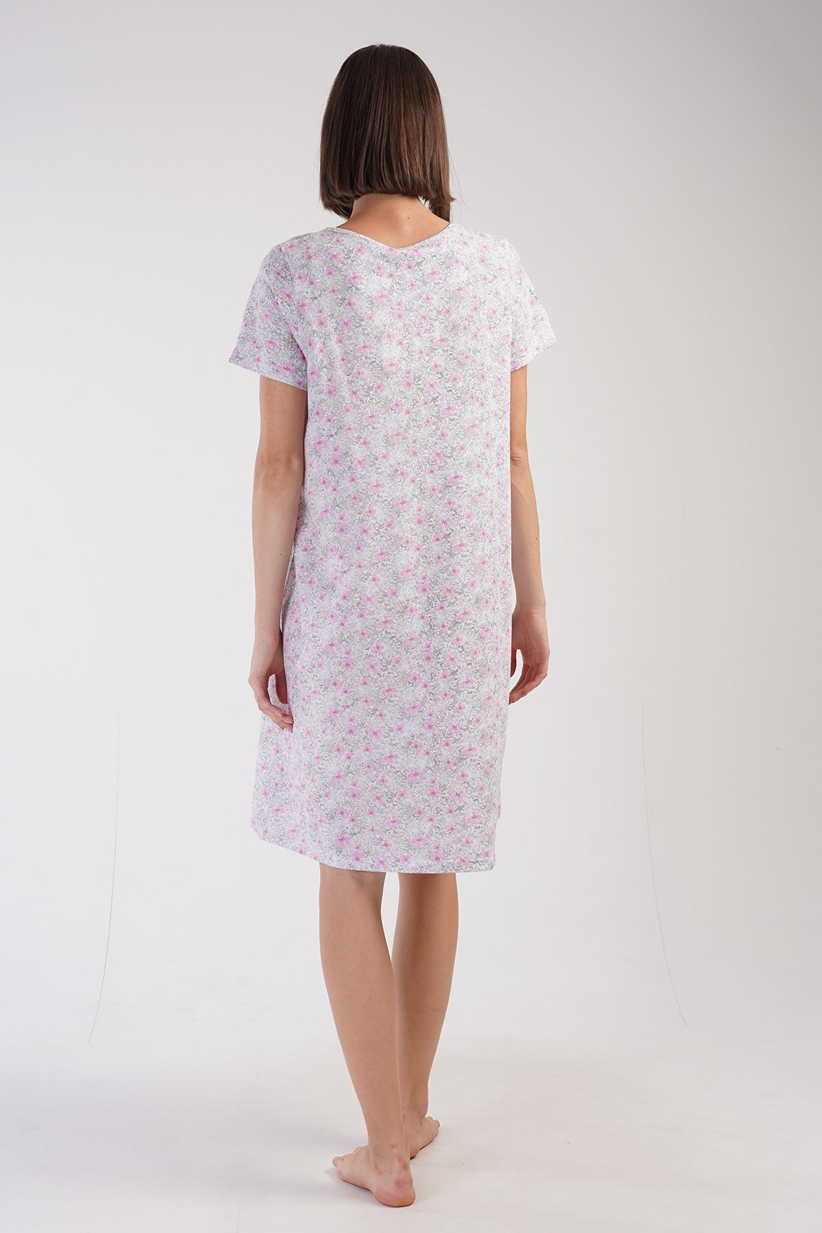 Woman Serra Short Sleeve Grandma Nightgown