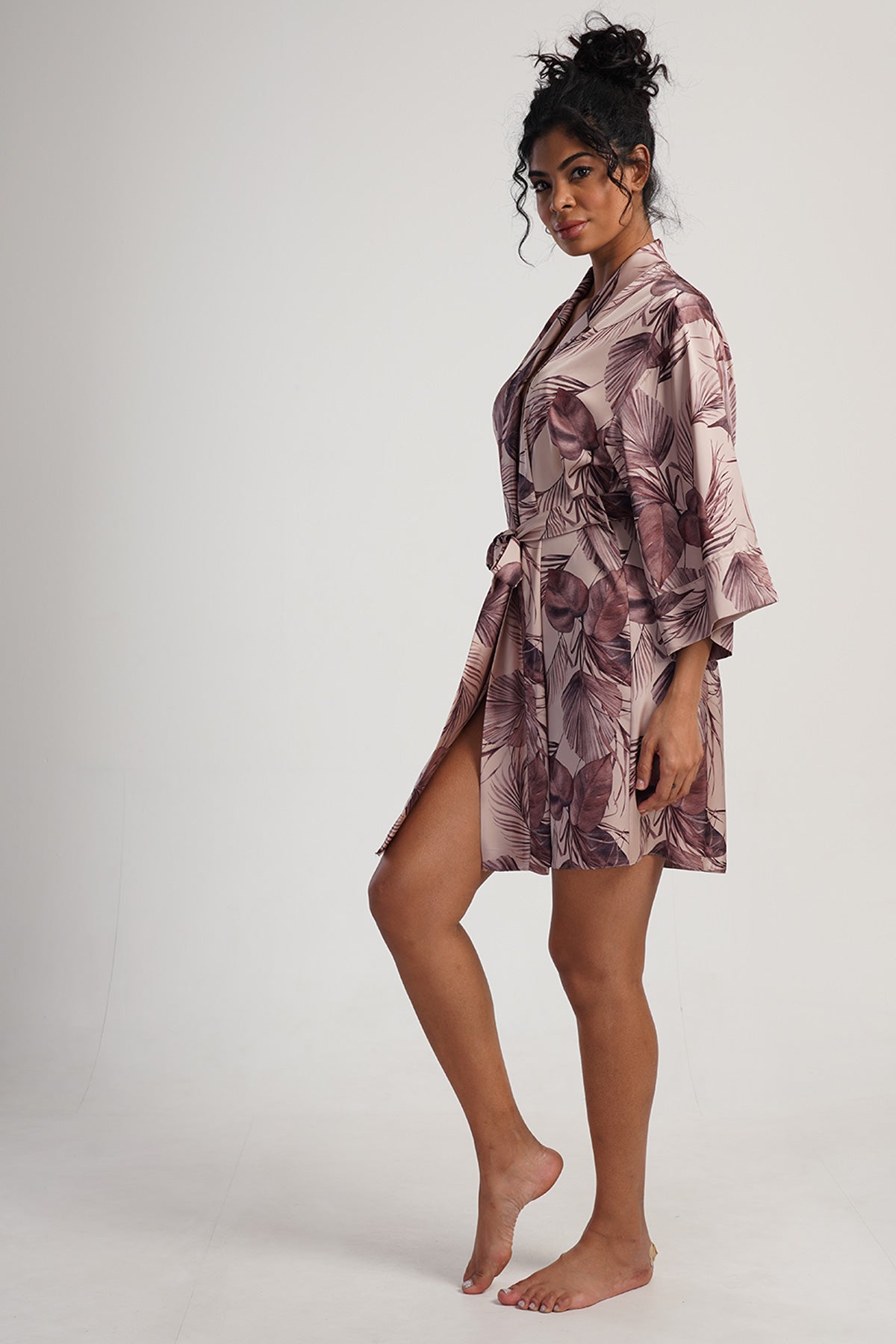 KADIN SATEEN UZUN KOL TEK SABAHLIK