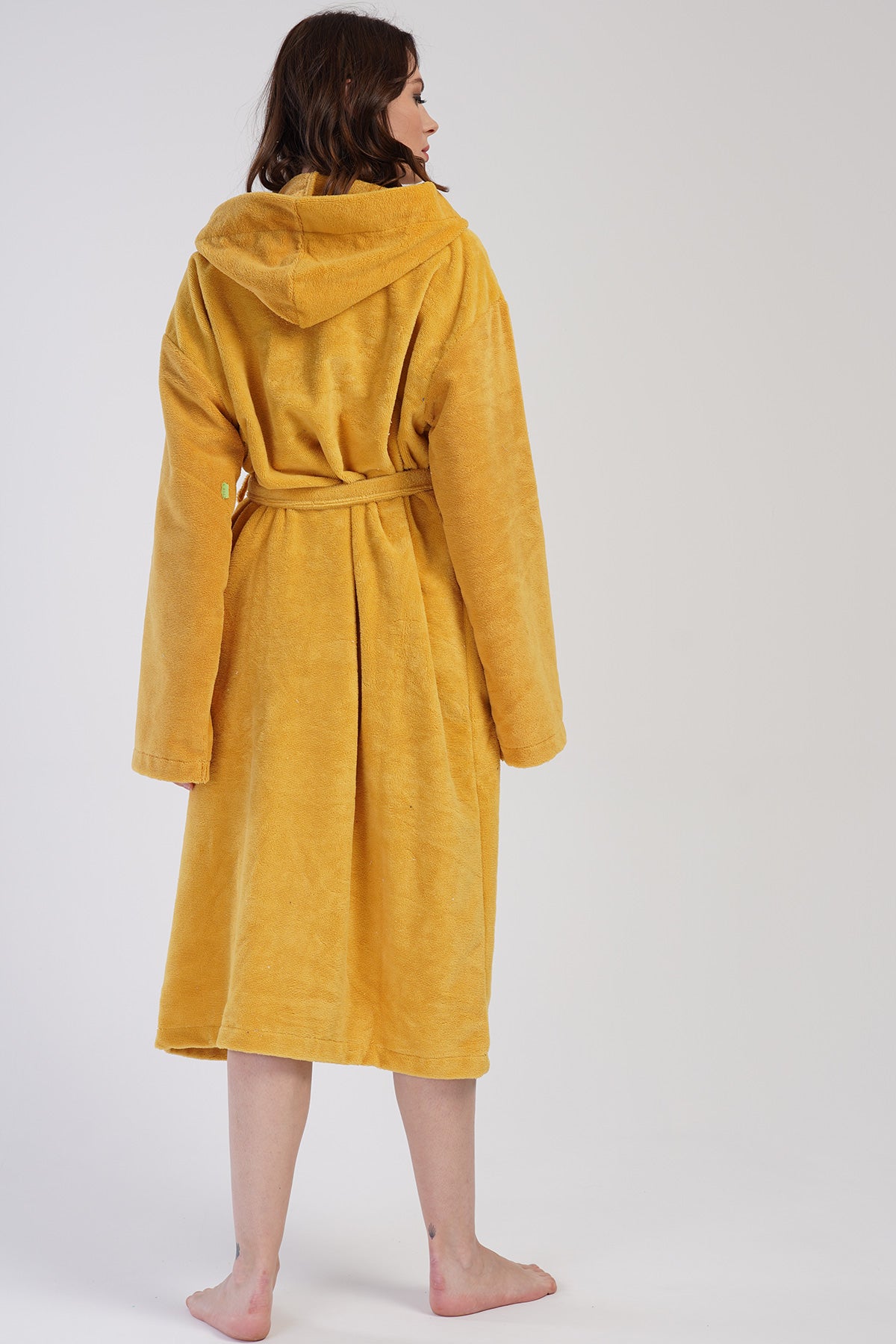 Woman Soft Hoodie Detail Bathrobe