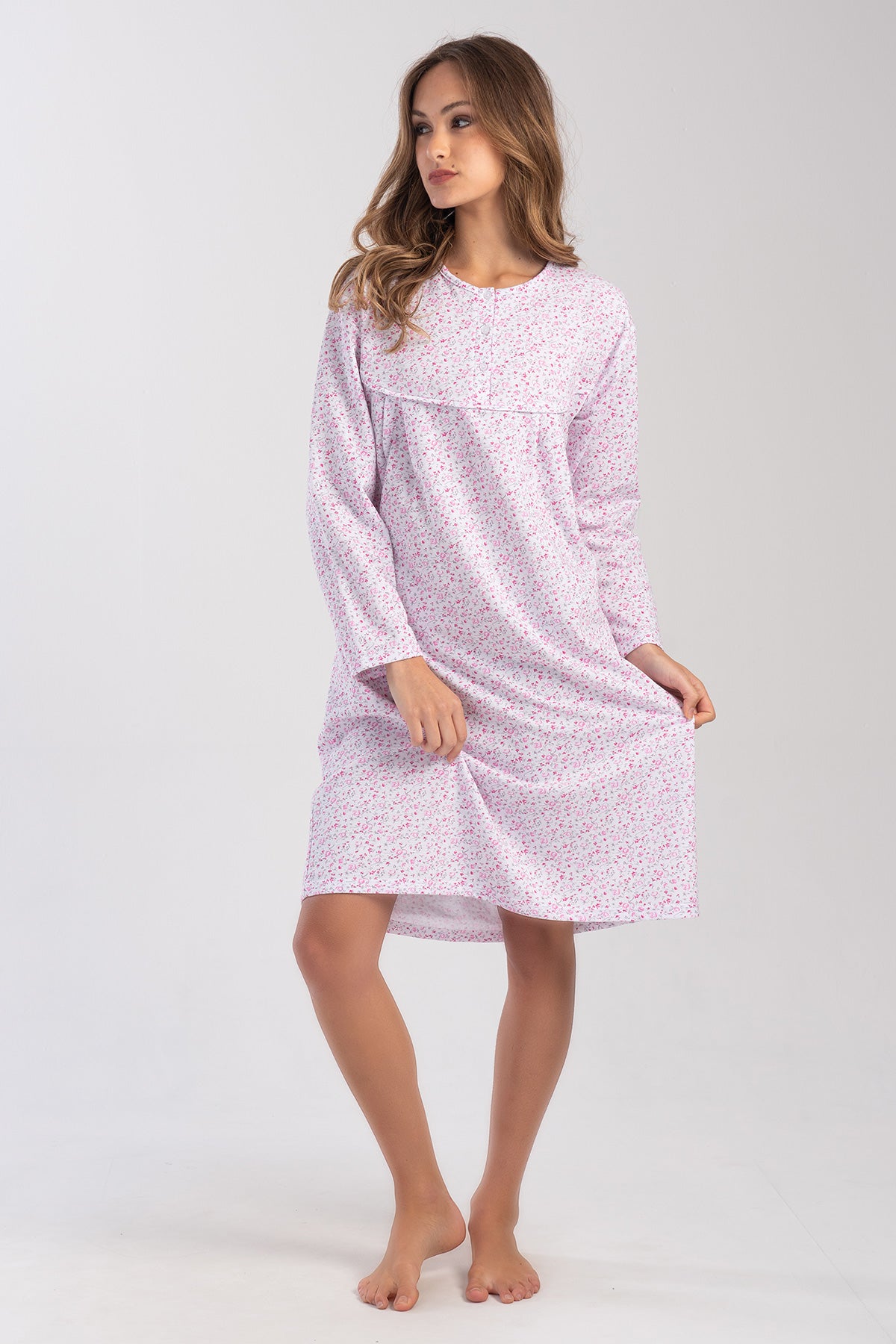 Woman Cotton Verenda Grandma Nightgown