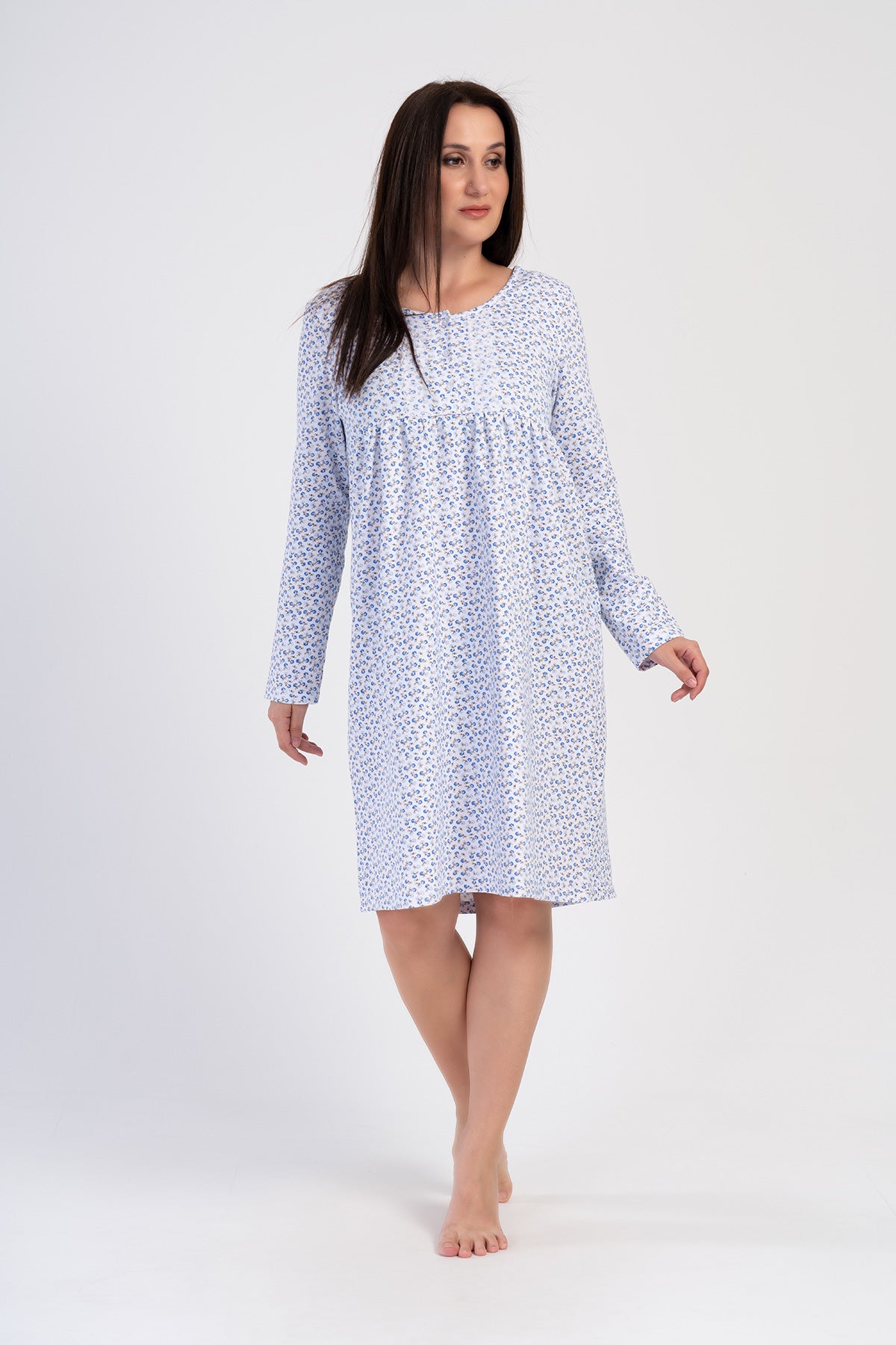 Woman Kaste Big Size Cotton Grandma Nightgown