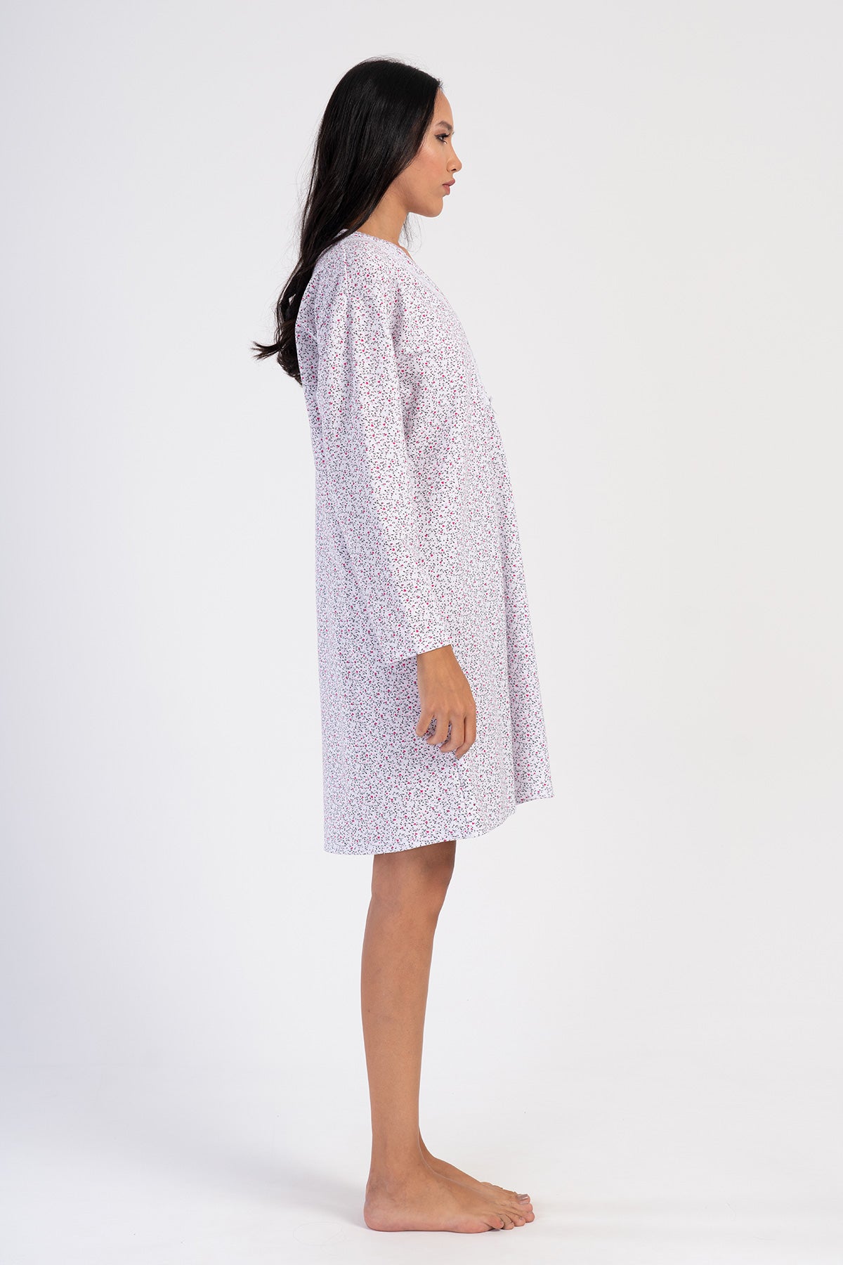 Woman Serra Cotton Grandma Nightgown