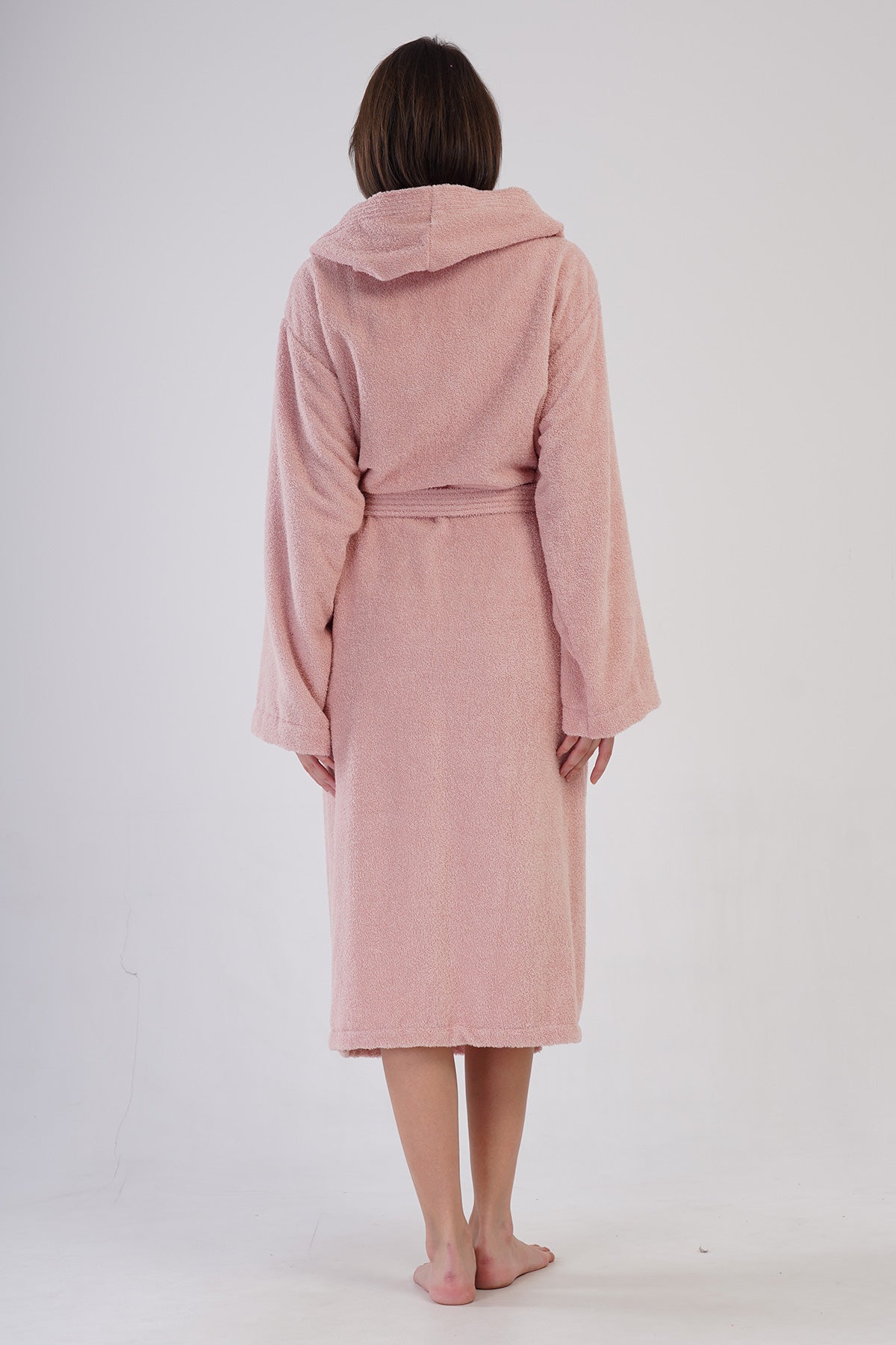 Woman Bukle Nare Hoodie Detail Bathrobe