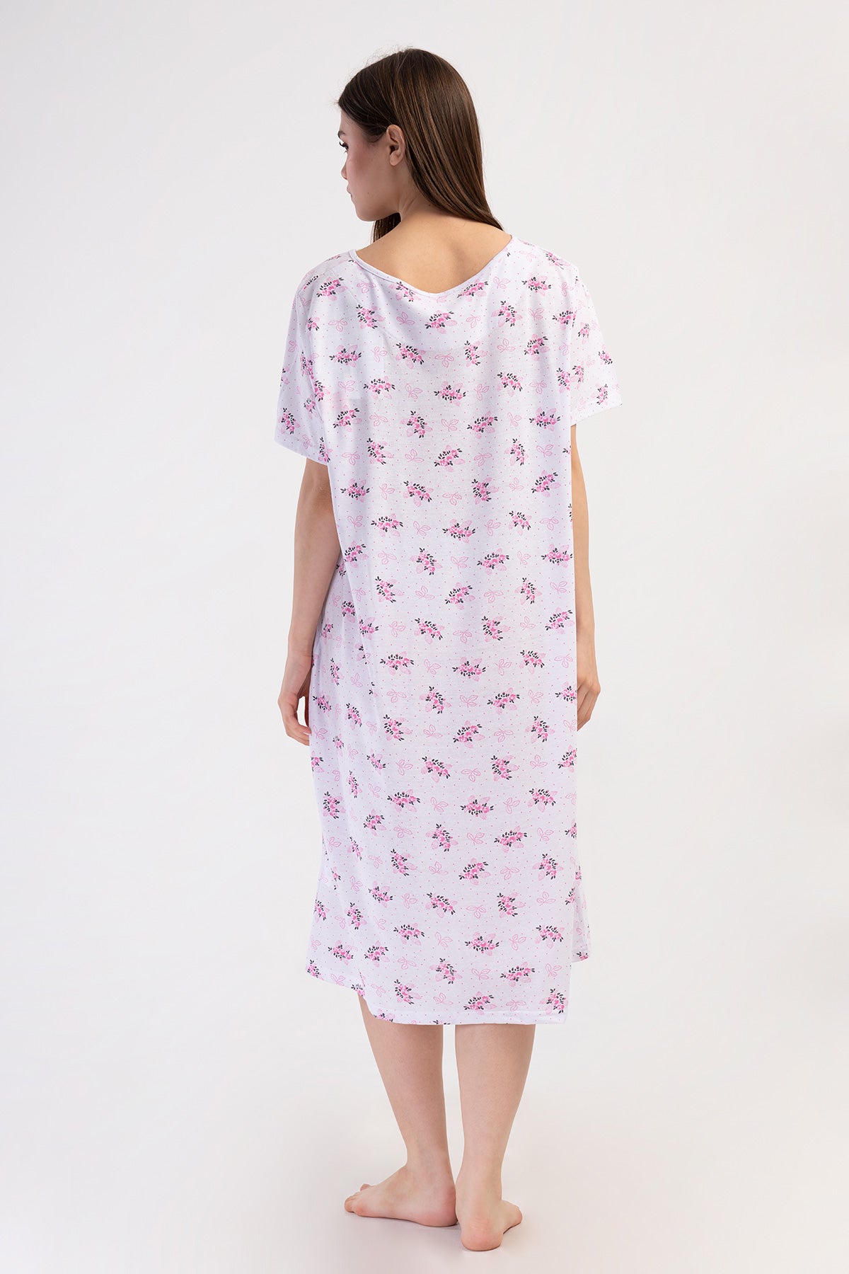 Woman Cotton Big Size Sayen Grandma Nightgown