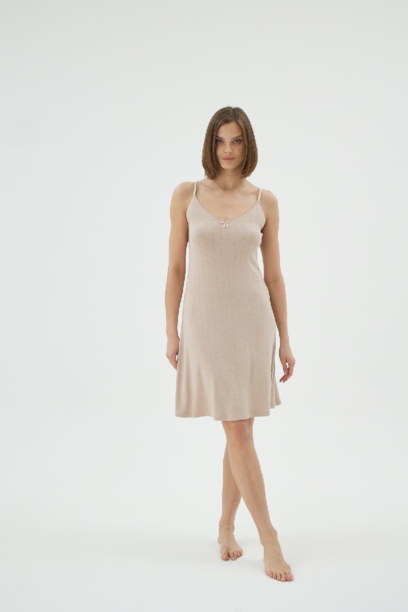 17124 KADIN İNCE ASKILI KISA GECELİK