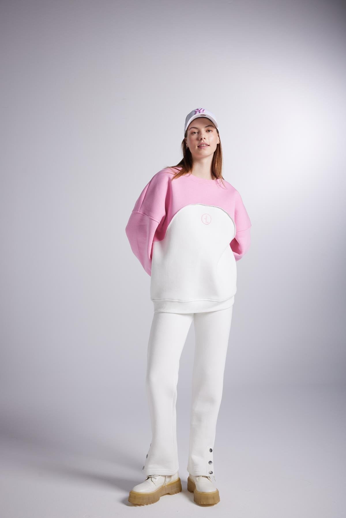 Nola Eşofman Altı Beyaz