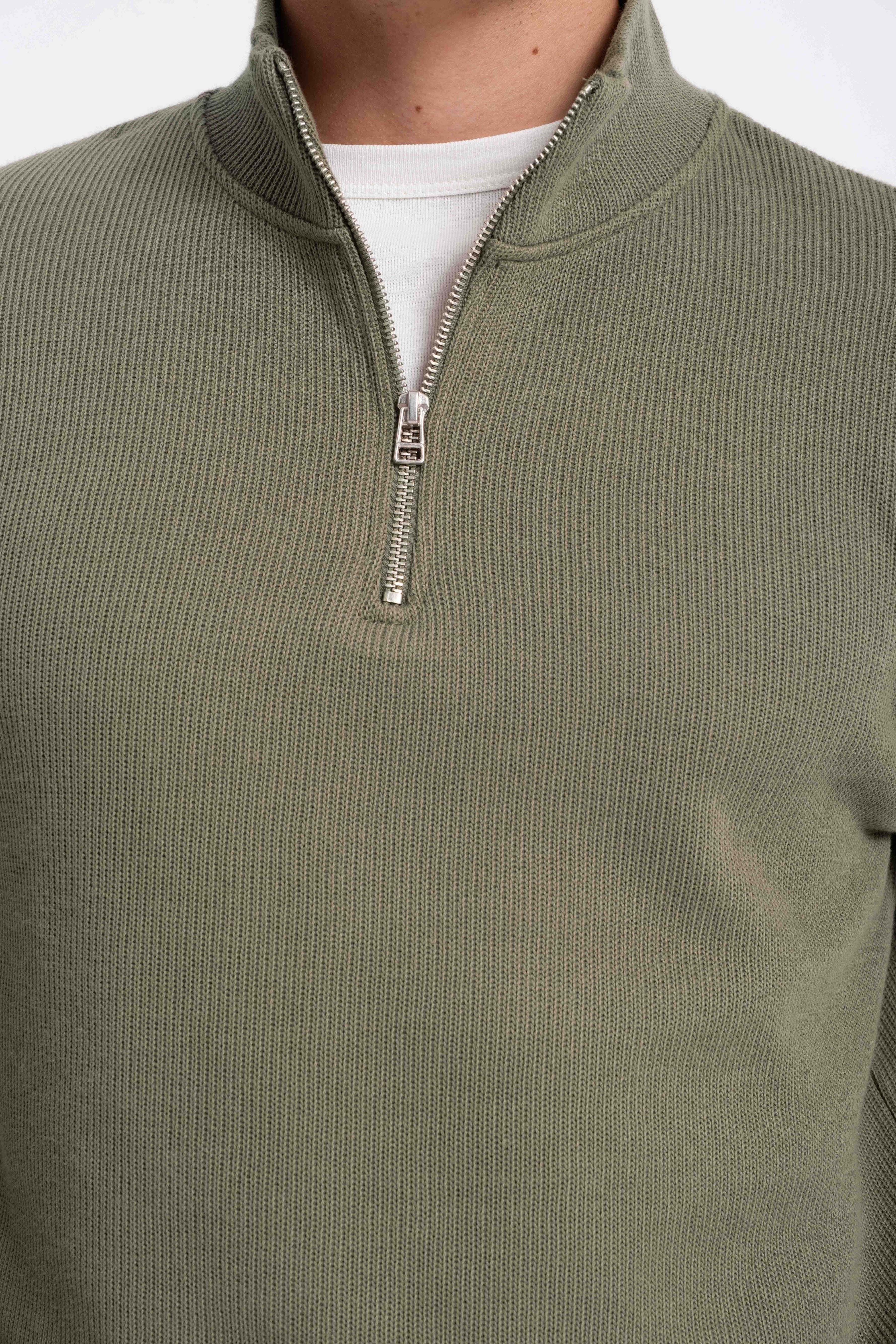 9551 JS DİK YAKA GİPELİ SELANİK SWEAT