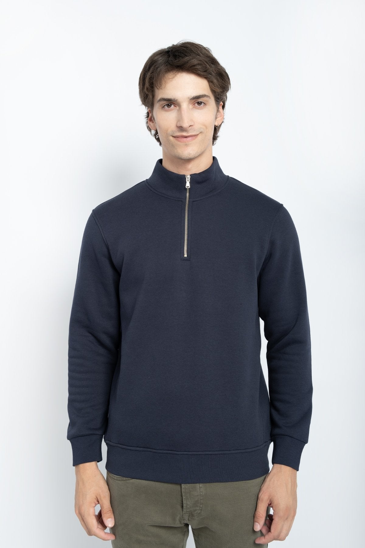 9509 JS DİK YAKA 3 İPLİK METAL FERMUAR