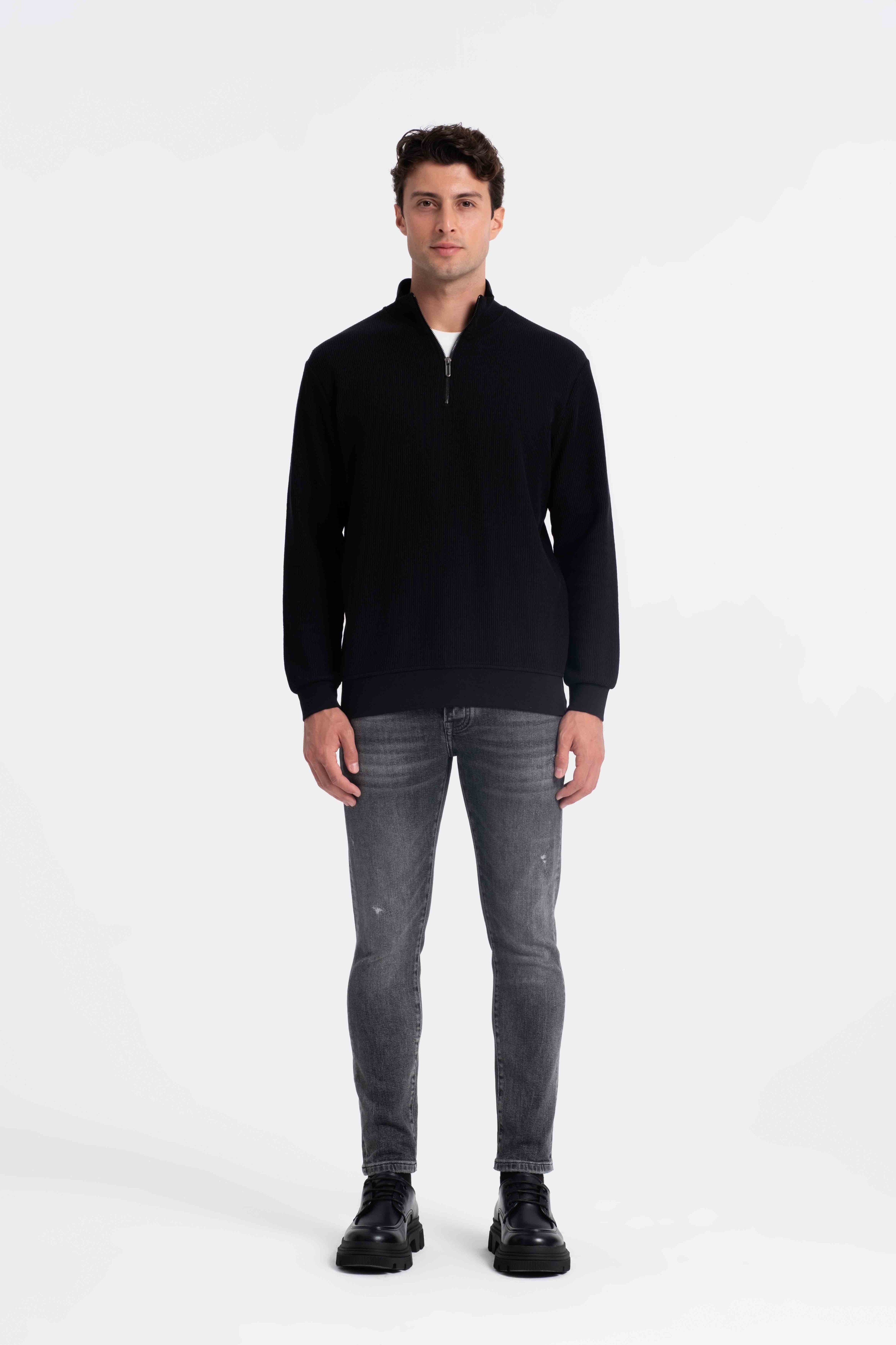 9517 JS DİK YAKA RP SELANİK SWEAT