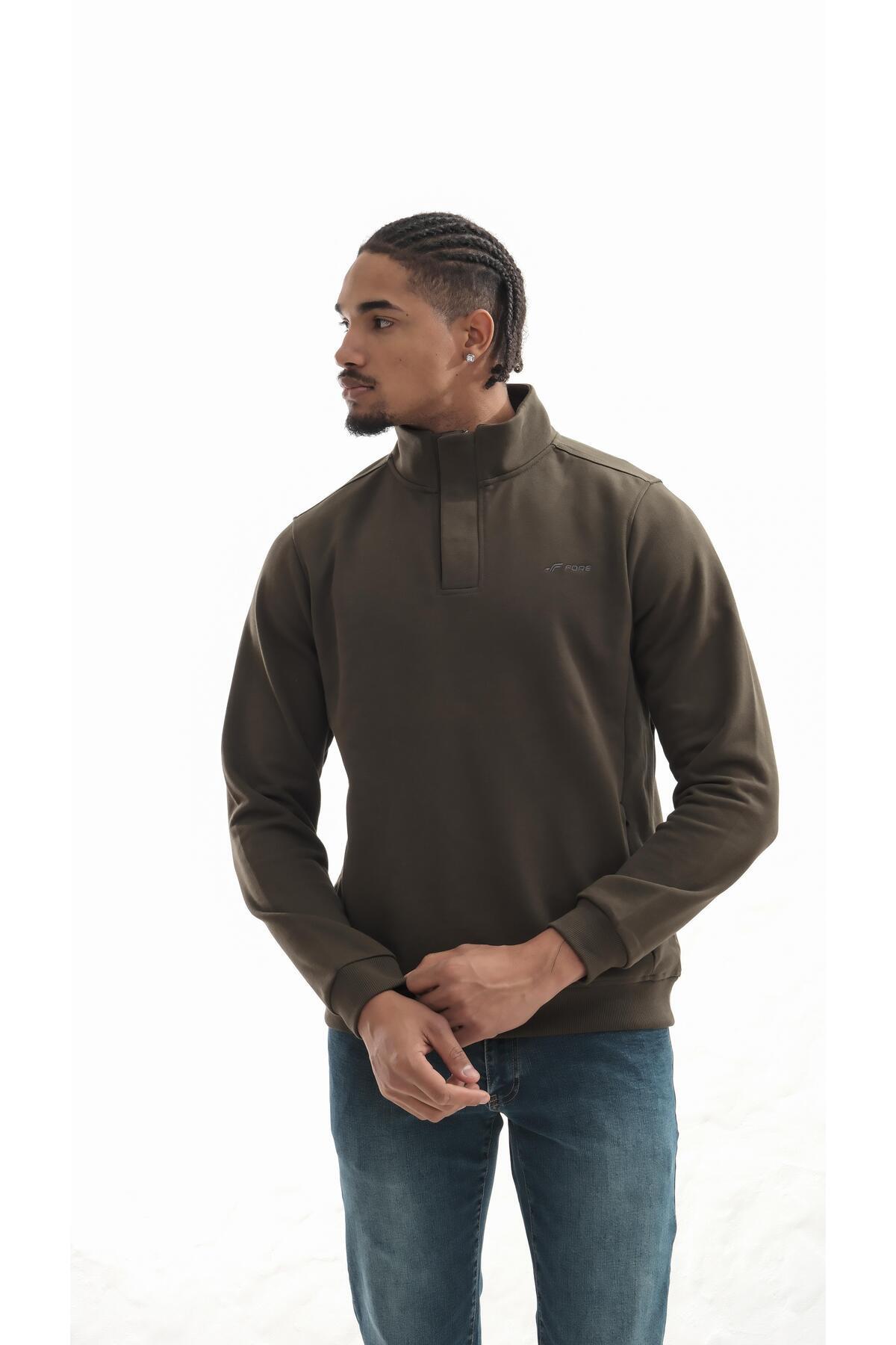 Boğazlı sweatshirt