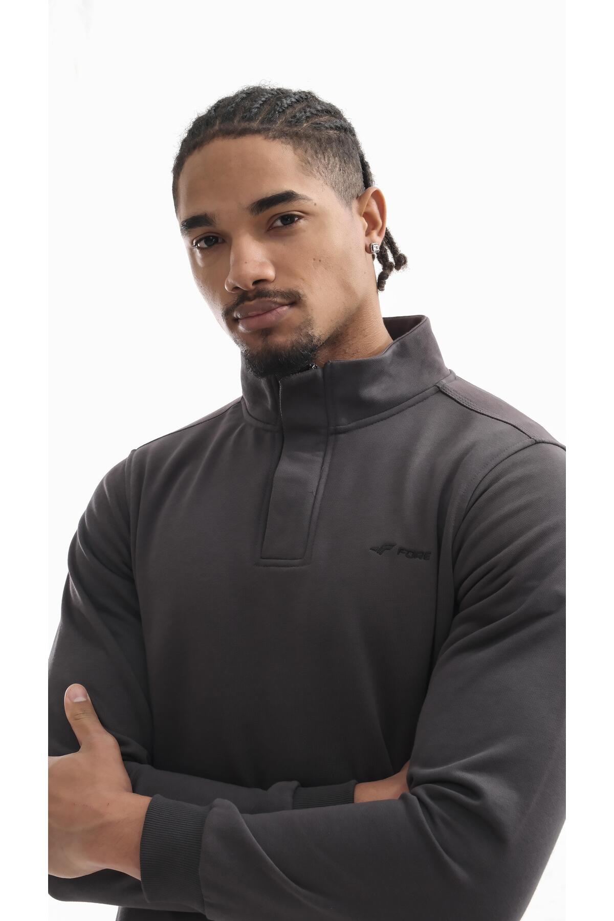 Boğazlı sweatshirt