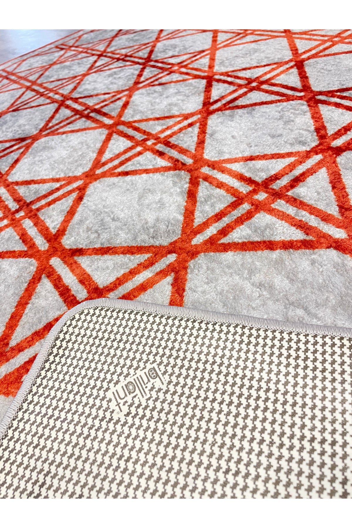 Geometrik Desen Lateks Taban Salon ve Yolluk Antre Halı