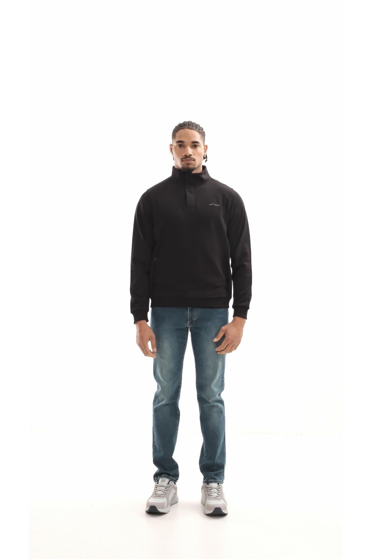 Boğazlı sweatshirt