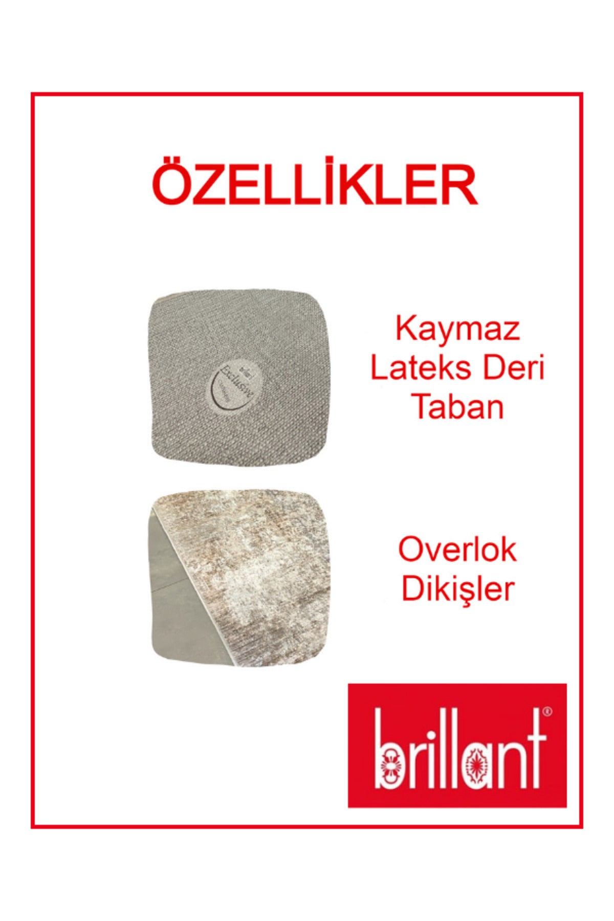 Yüksek Kalite - Kaymaz Taban Saçaklı Koridor Mutfak Salon Kesme Yolluk Halı