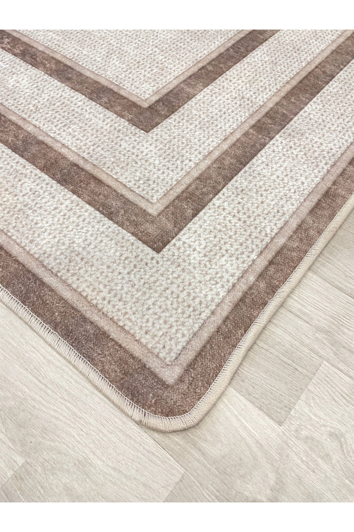 Hasır Jüt Sisal Görünümlü Bordürlü Modern Salon Yolluk Antre Halı