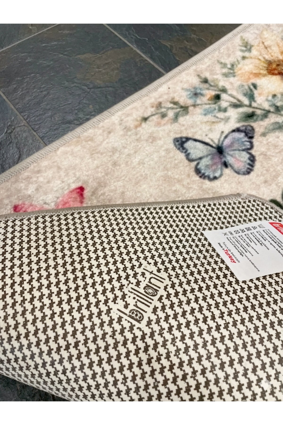 Dekoratif Welcome Yazılı Kapı Önü Paspası (Ebat 50x70)