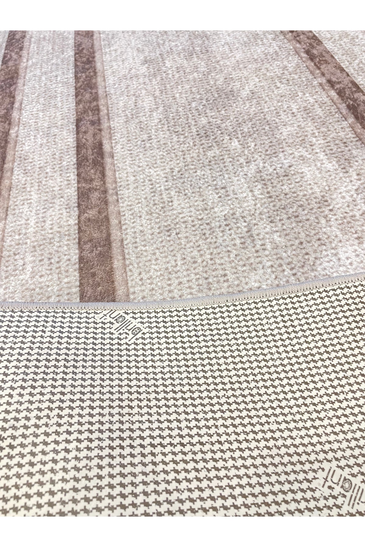 Hasır Jüt Sisal Görünümlü Bordürlü Modern Salon Yolluk Antre Halı