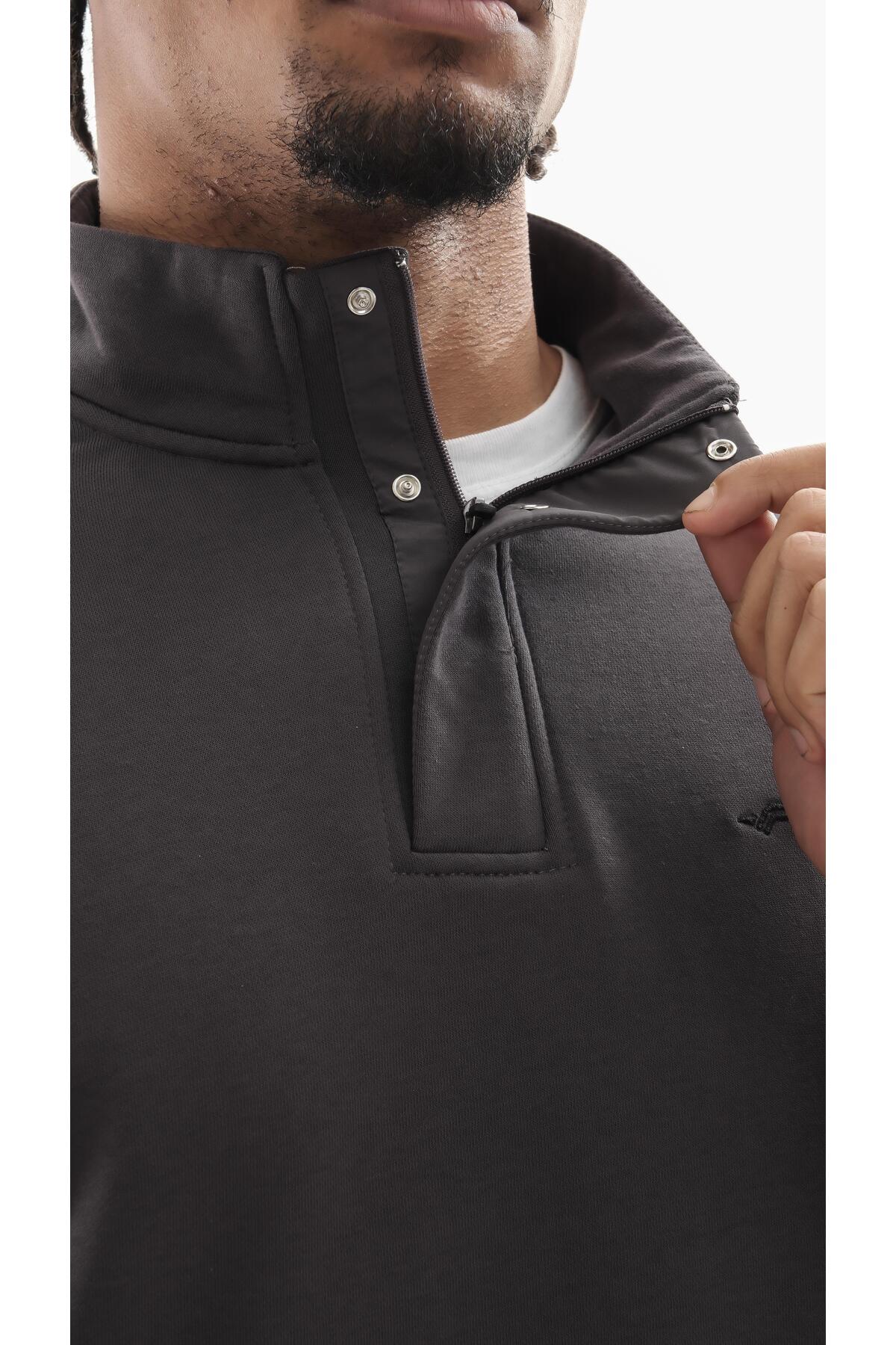 Boğazlı sweatshirt
