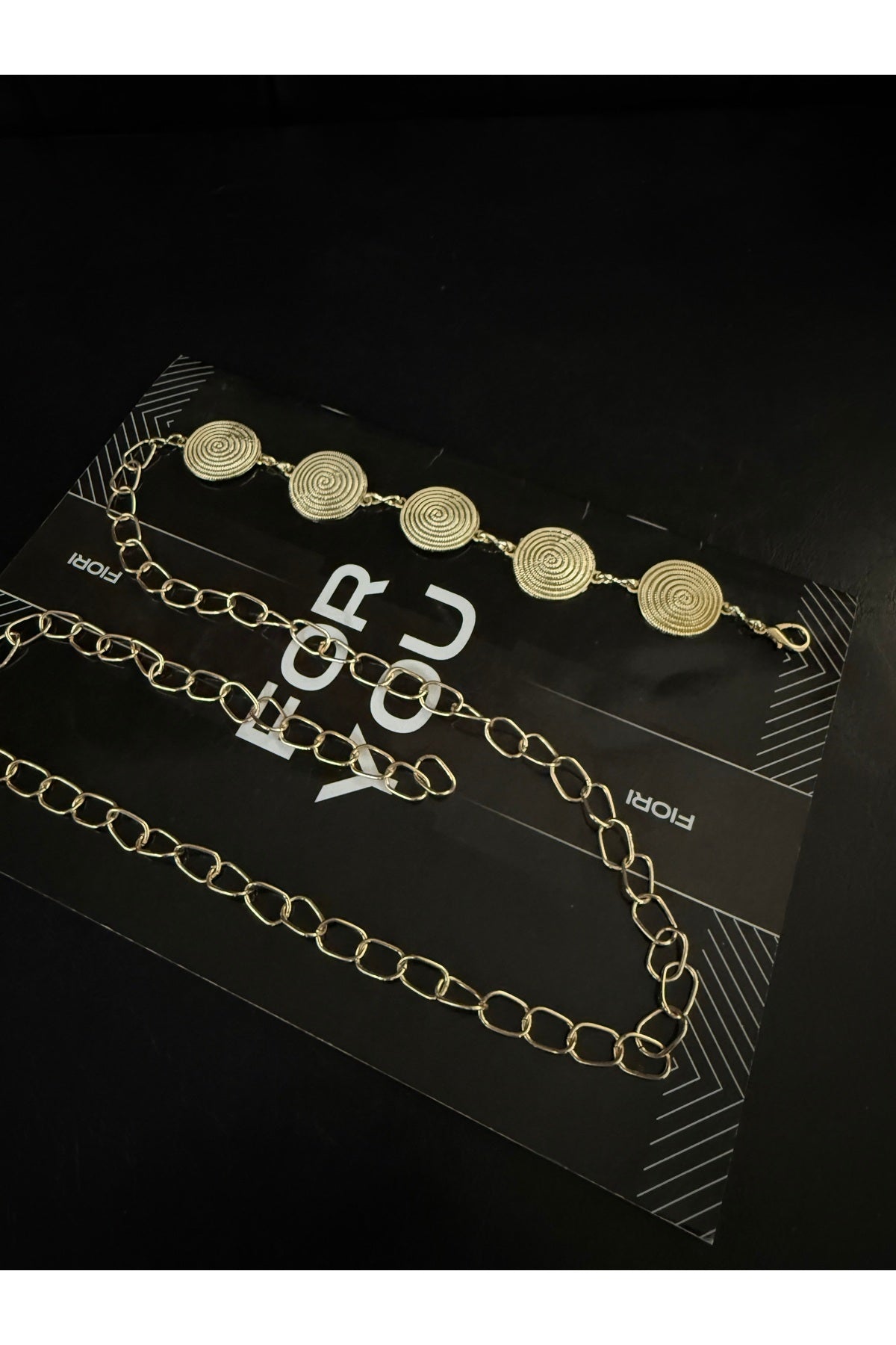 Gold Zincir Detaylı Kadın Bel Zinciri Bel Kemeri,Elbise Kemeri,Etek Kemeri,Pantolon Kemeri