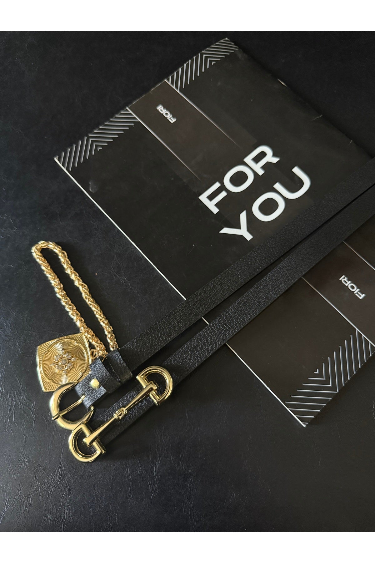 2li Kral Zincirli Madalyon Detaylı Kadın Pantolon Kemeri, Ceket Kemeri, Elbise Kemeri, Gömlek Kemeri