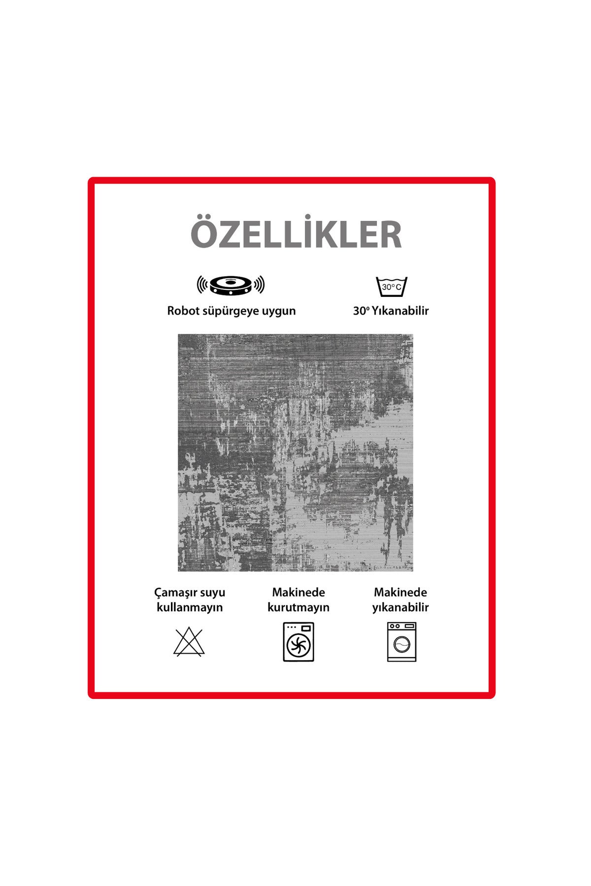 Yüksek Kalite - Kaymaz Taban Saçaklı Koridor Mutfak Salon Kesme Yolluk Halı