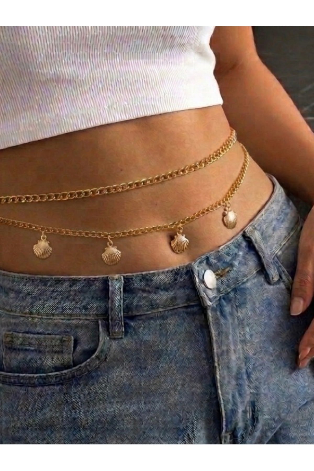 Gold Bel Zincir Kemer