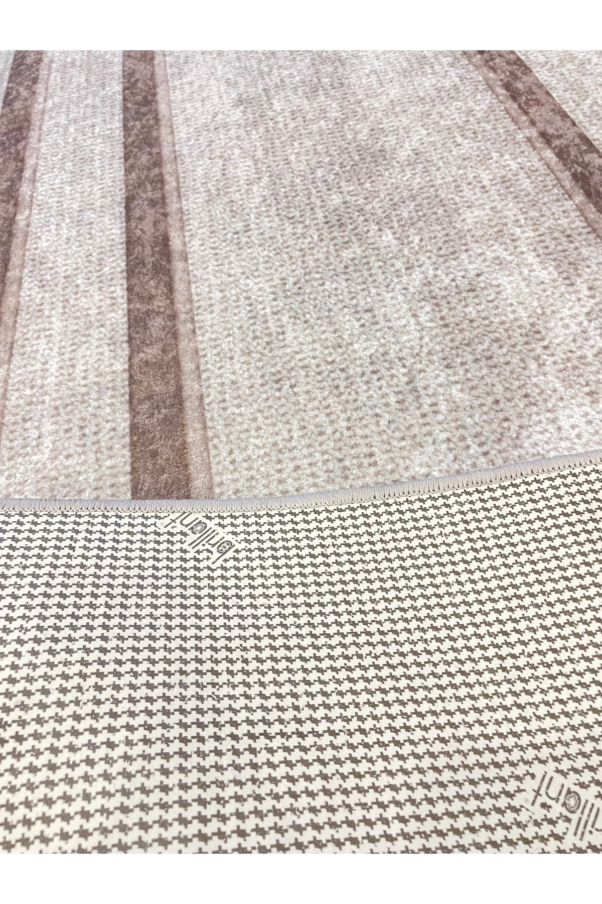 Hasır Jüt Sisal Görünümlü Bordürlü Modern Salon Yolluk Antre Halı