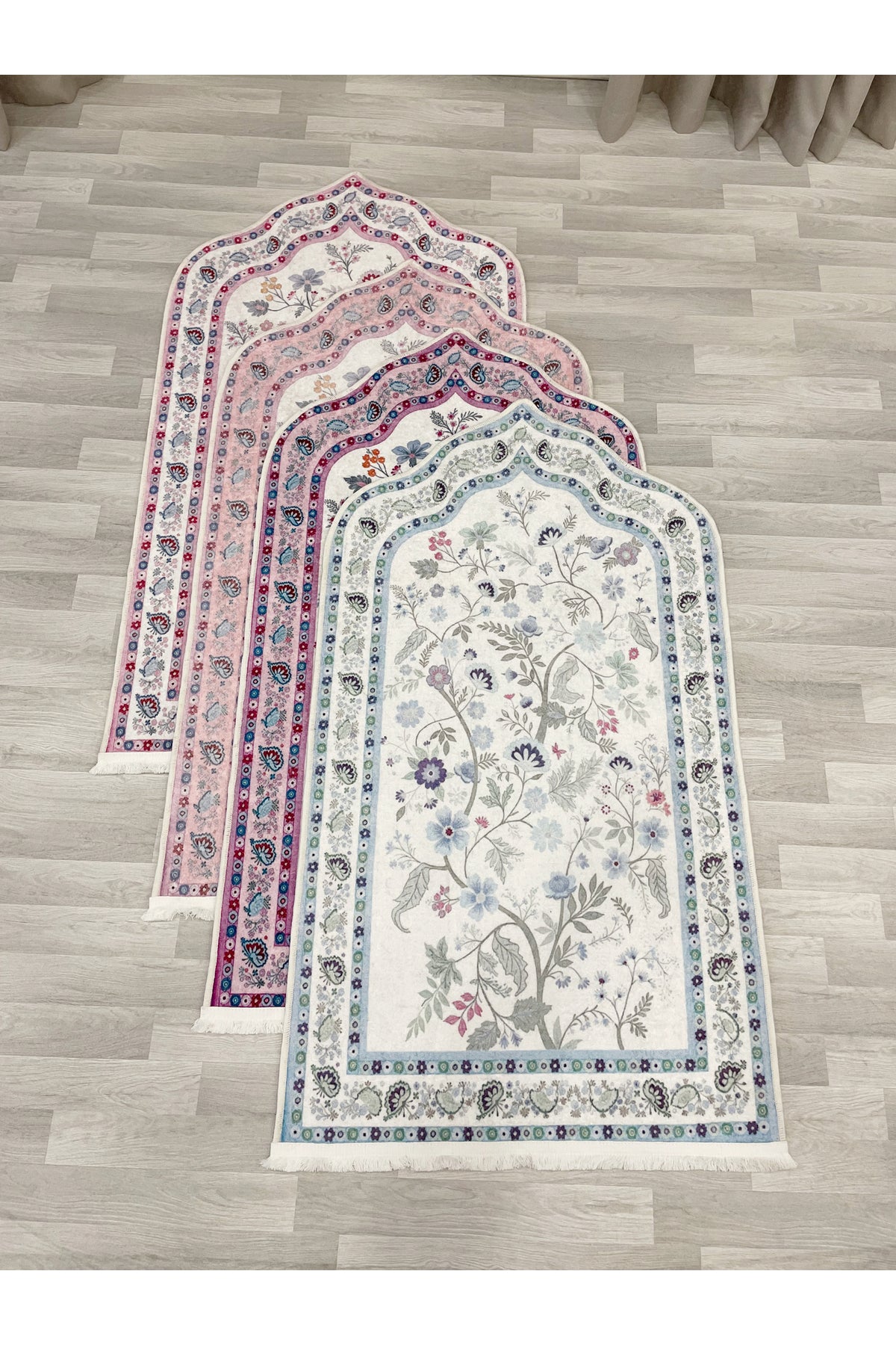 Modern Çiçekli Medine Seccade 80x140