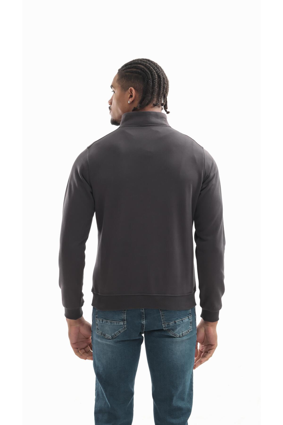 Boğazlı sweatshirt